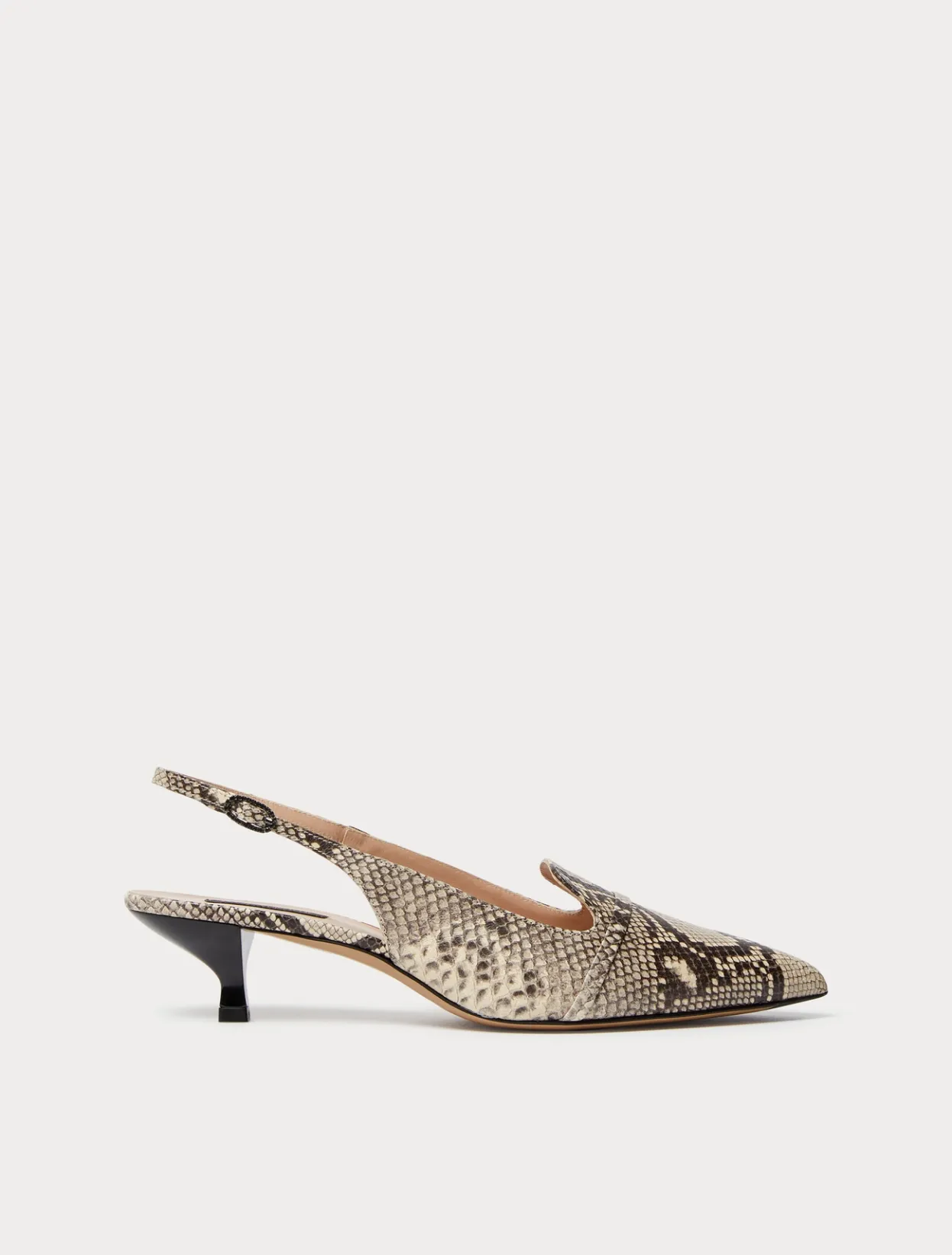 Accessories | Accessories | Marina Rinaldi Leather slingback heels NATURAL