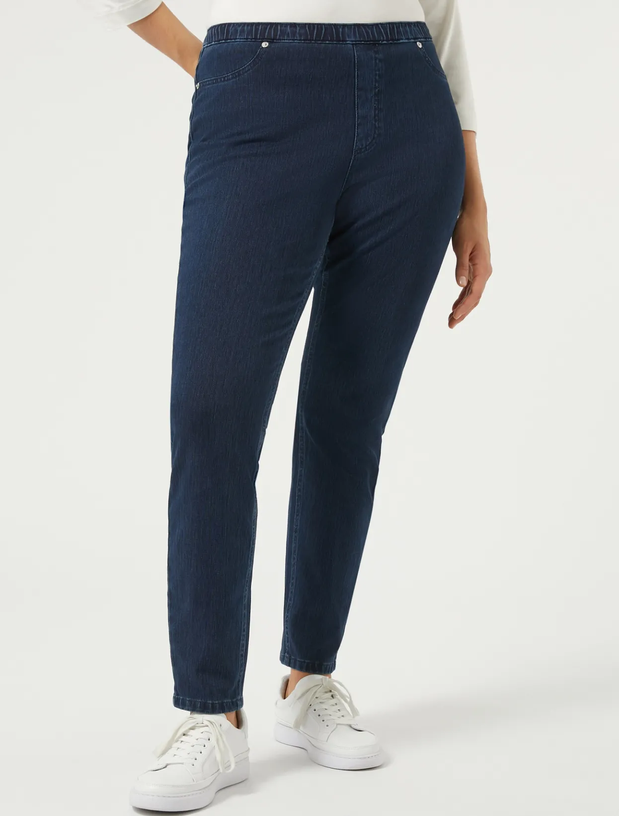 Trousers & Jeans | Trousers & Jeans | Marina Rinaldi Leggings-fit jersey denim jeans MIDNIGHTBLUE