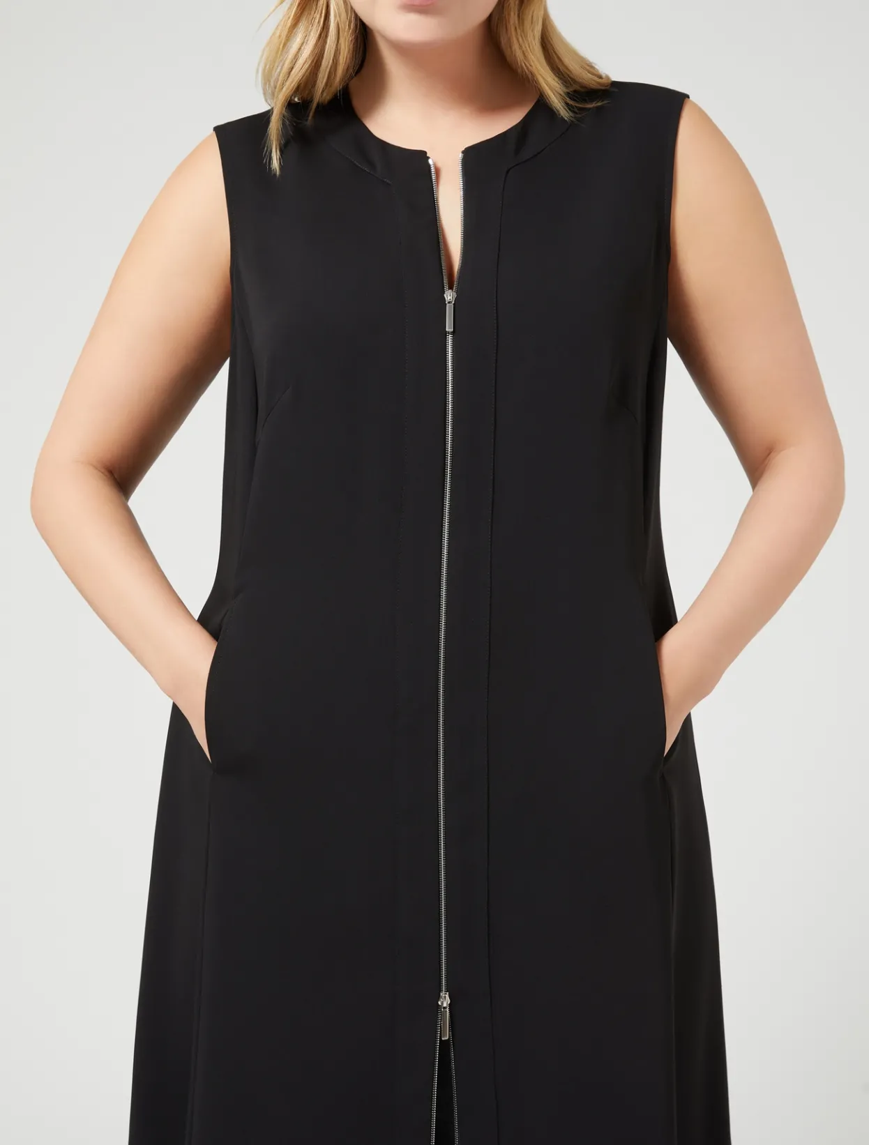 Dresses | Dresses | Marina Rinaldi Lightweight cady dress BLACK