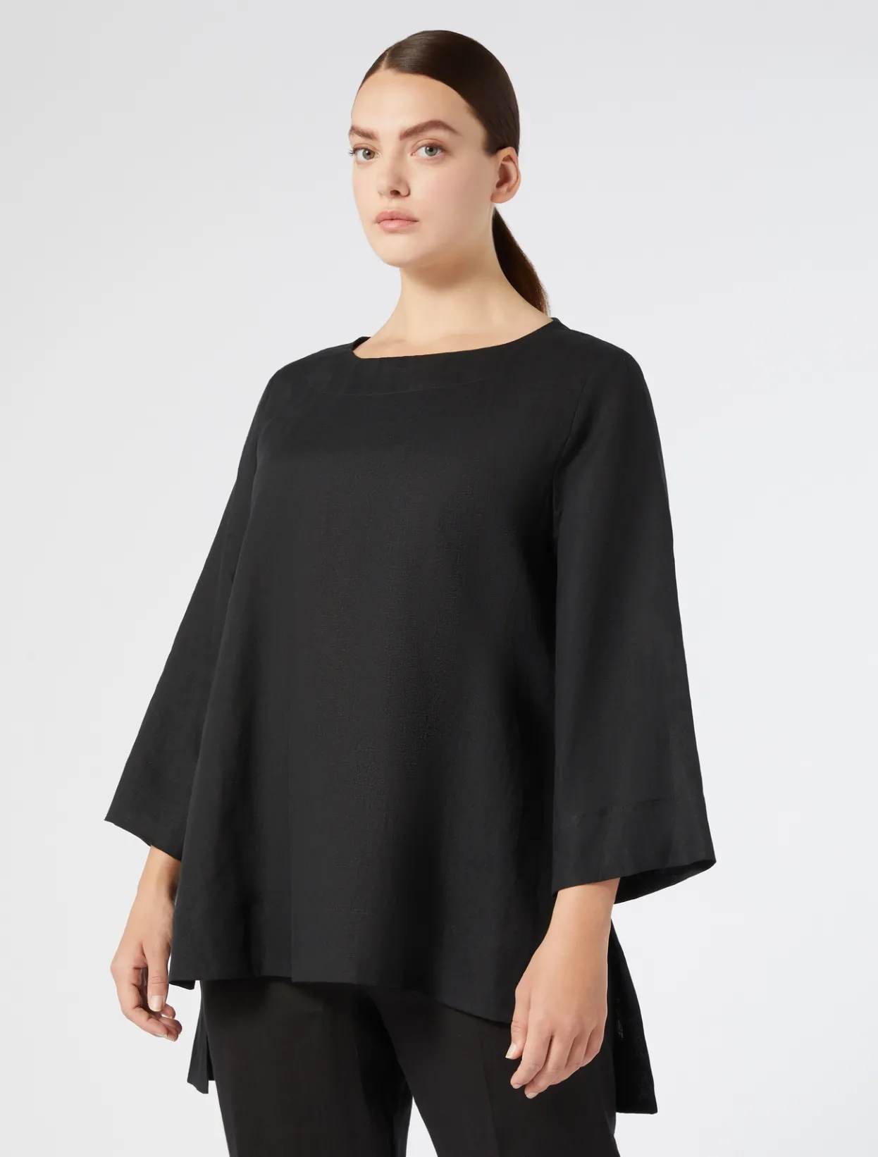 Blouses & Shirts | Blouses & Shirts | Marina Rinaldi Linen tunic BLACK