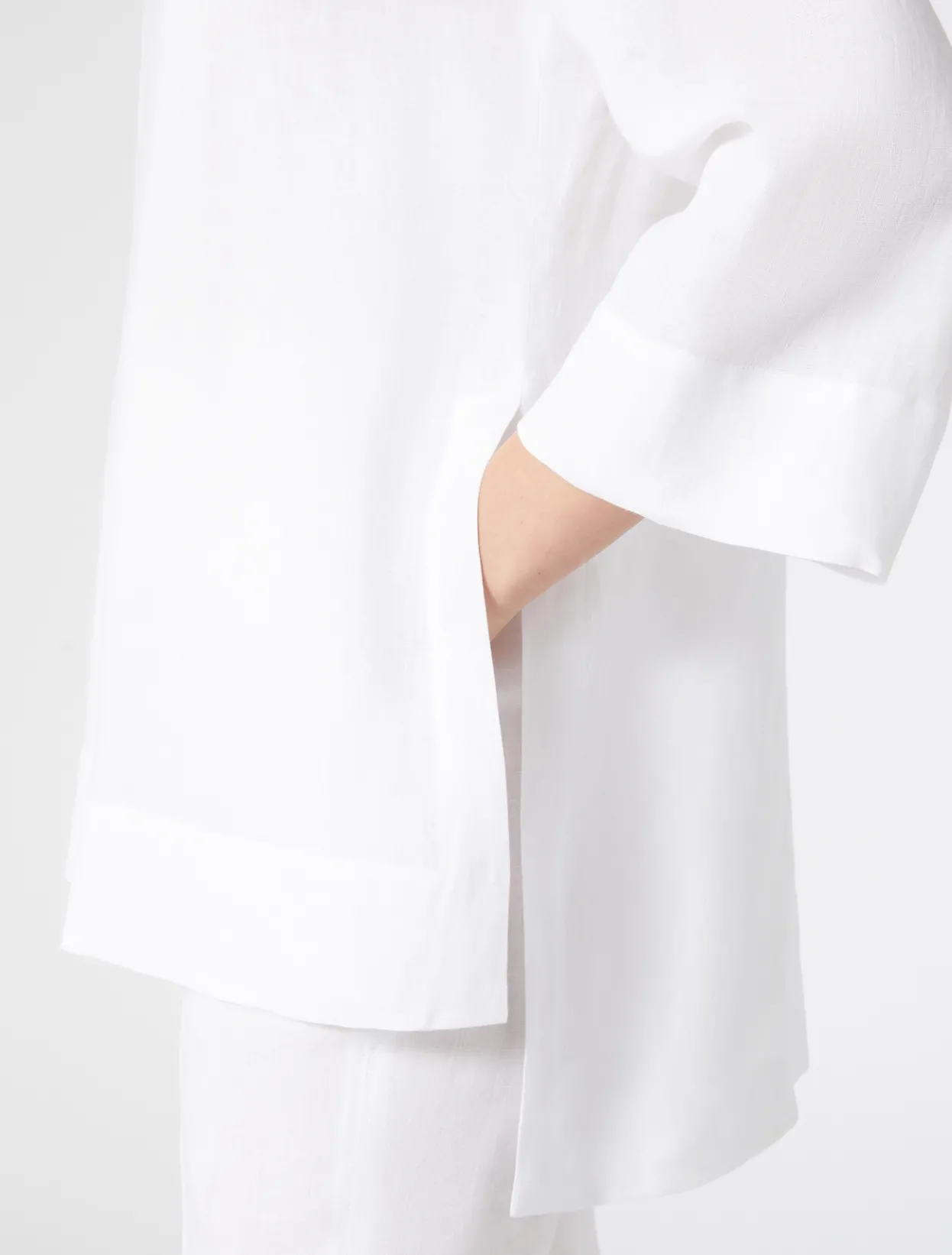 Blouses & Shirts | Blouses & Shirts | Marina Rinaldi Linen tunic OPTICALWHITE