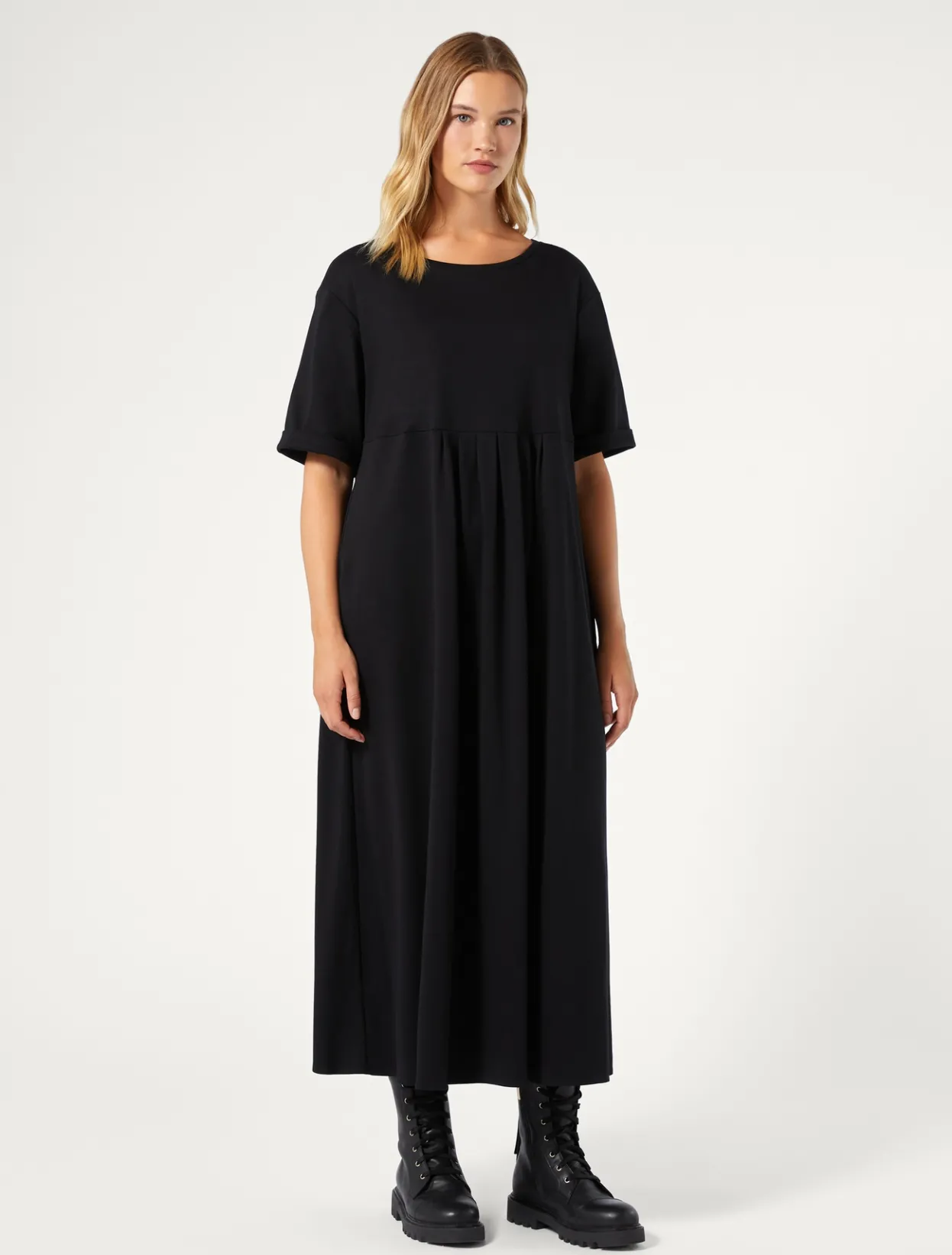 Dresses | Dresses | Marina Rinaldi Long jersey dress BLACK