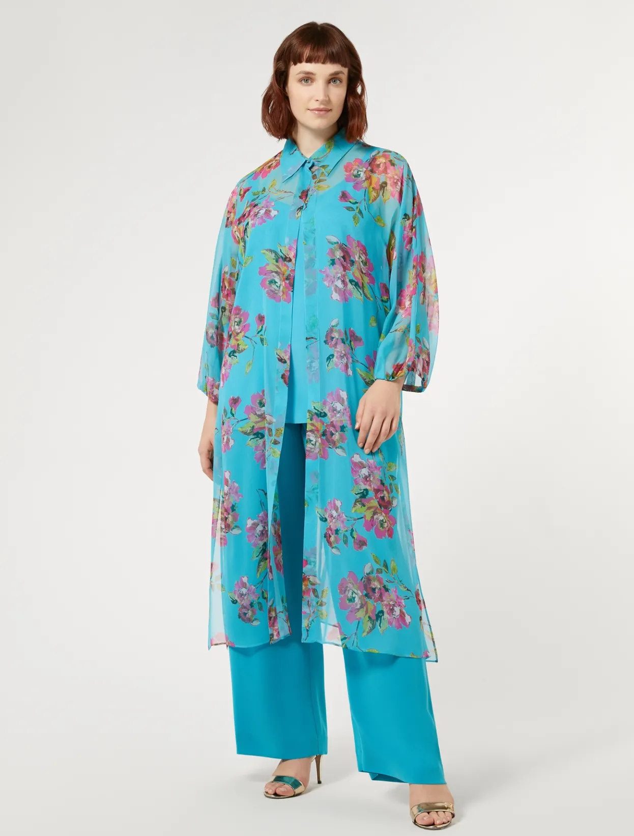 Blouses | Blouses & Shirts | Marina Rinaldi Long tunic and top TURQUOISE