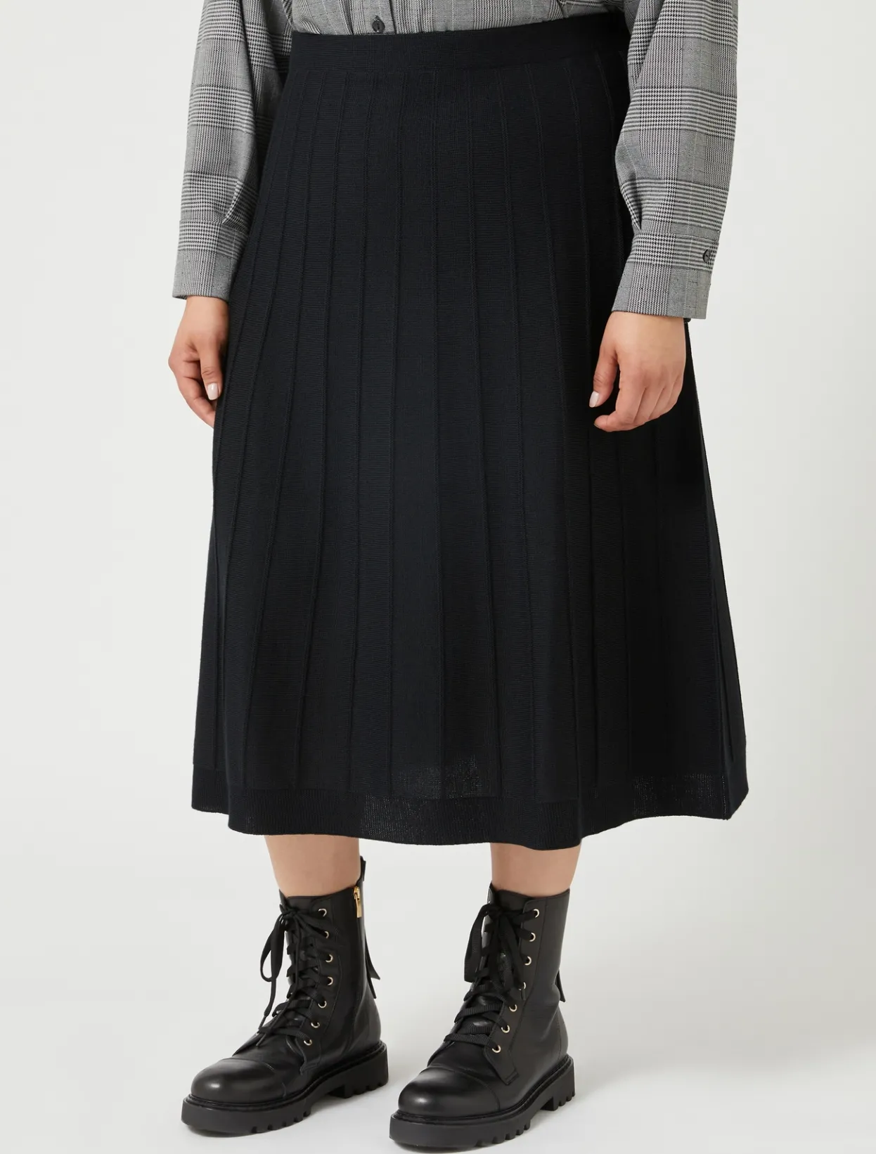 Skirts | Skirts | Marina Rinaldi Merino wool blend skirt BLACK