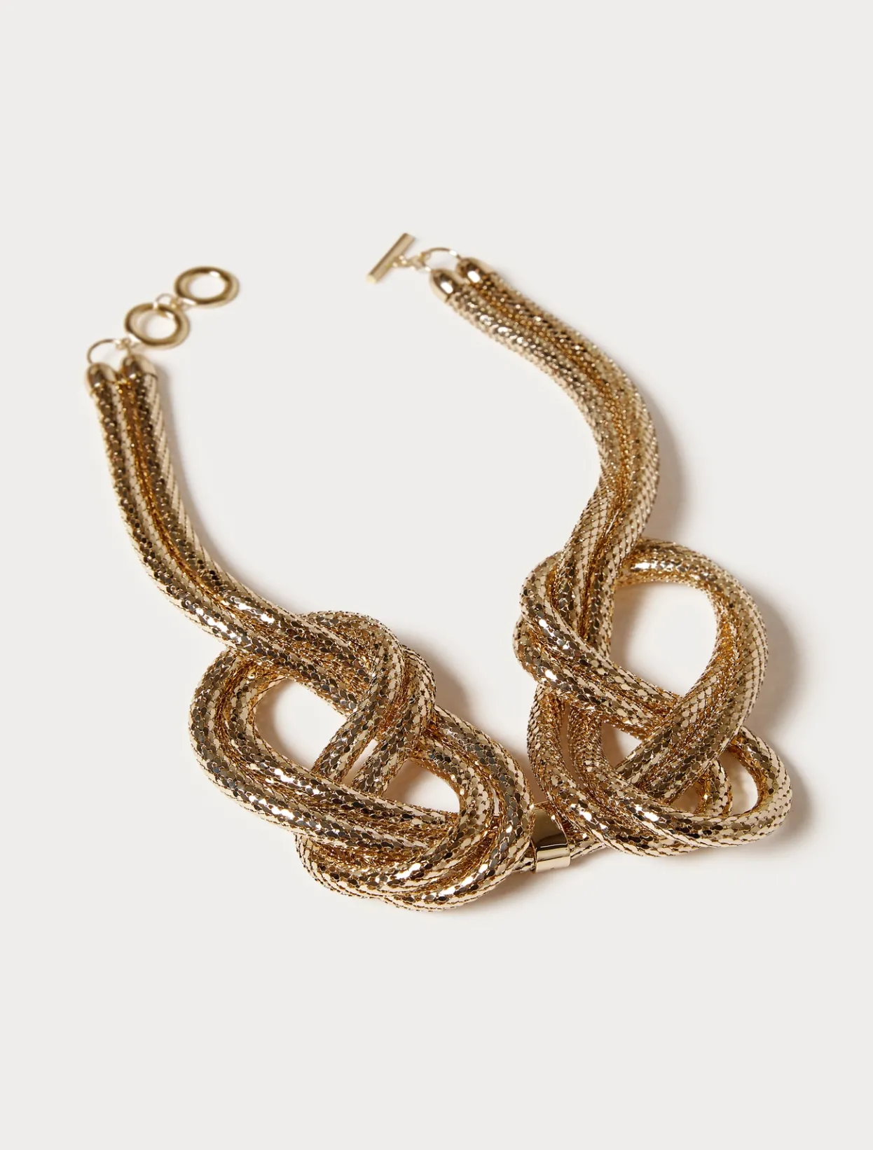 Accessories | Accessories | Marina Rinaldi Metal mesh necklace LIGHTGOLD