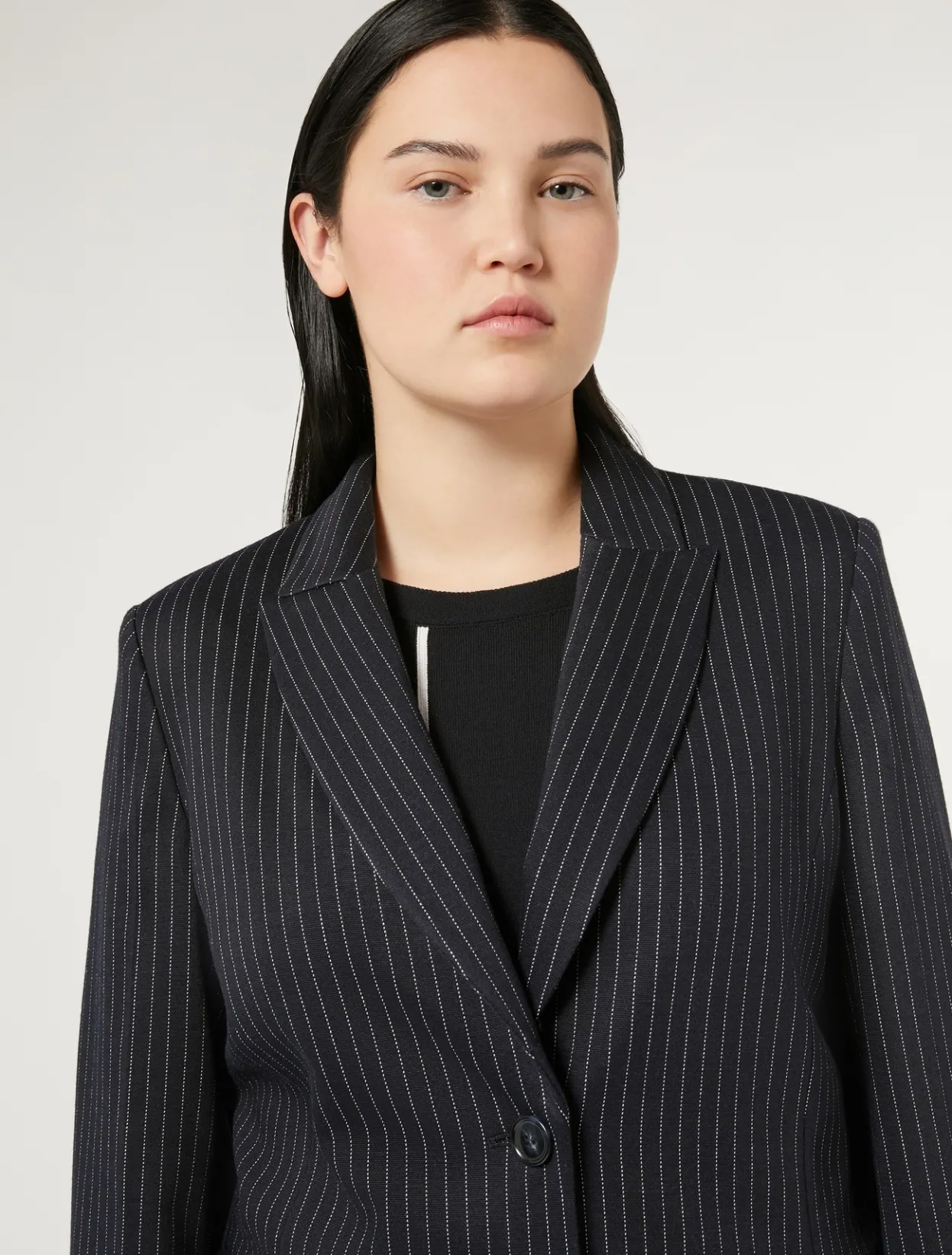 Jacket & Blazers | Jacket & Blazers | Marina Rinaldi Milano-knit fabric blazer ULTRAMARINE