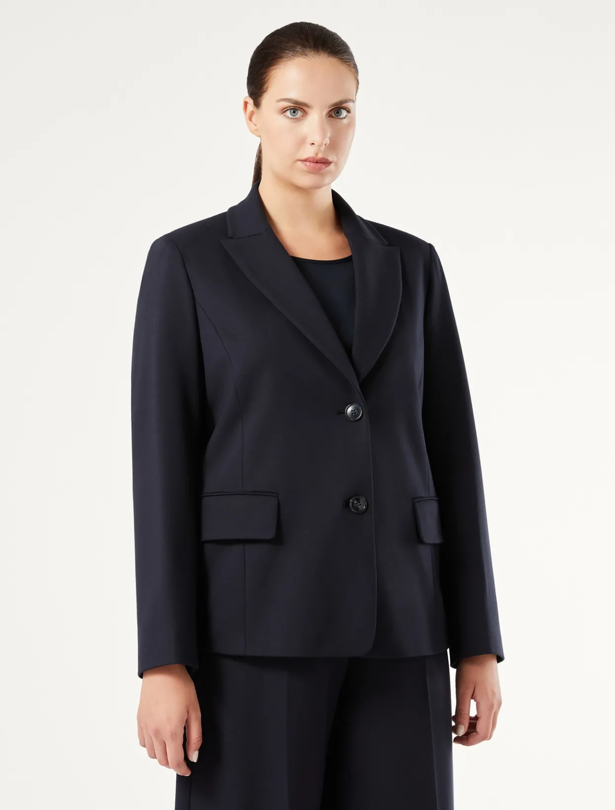 Jacket & Blazers | Jacket & Blazers | Marina Rinaldi Milano-knit jersey blazer ULTRAMARINE