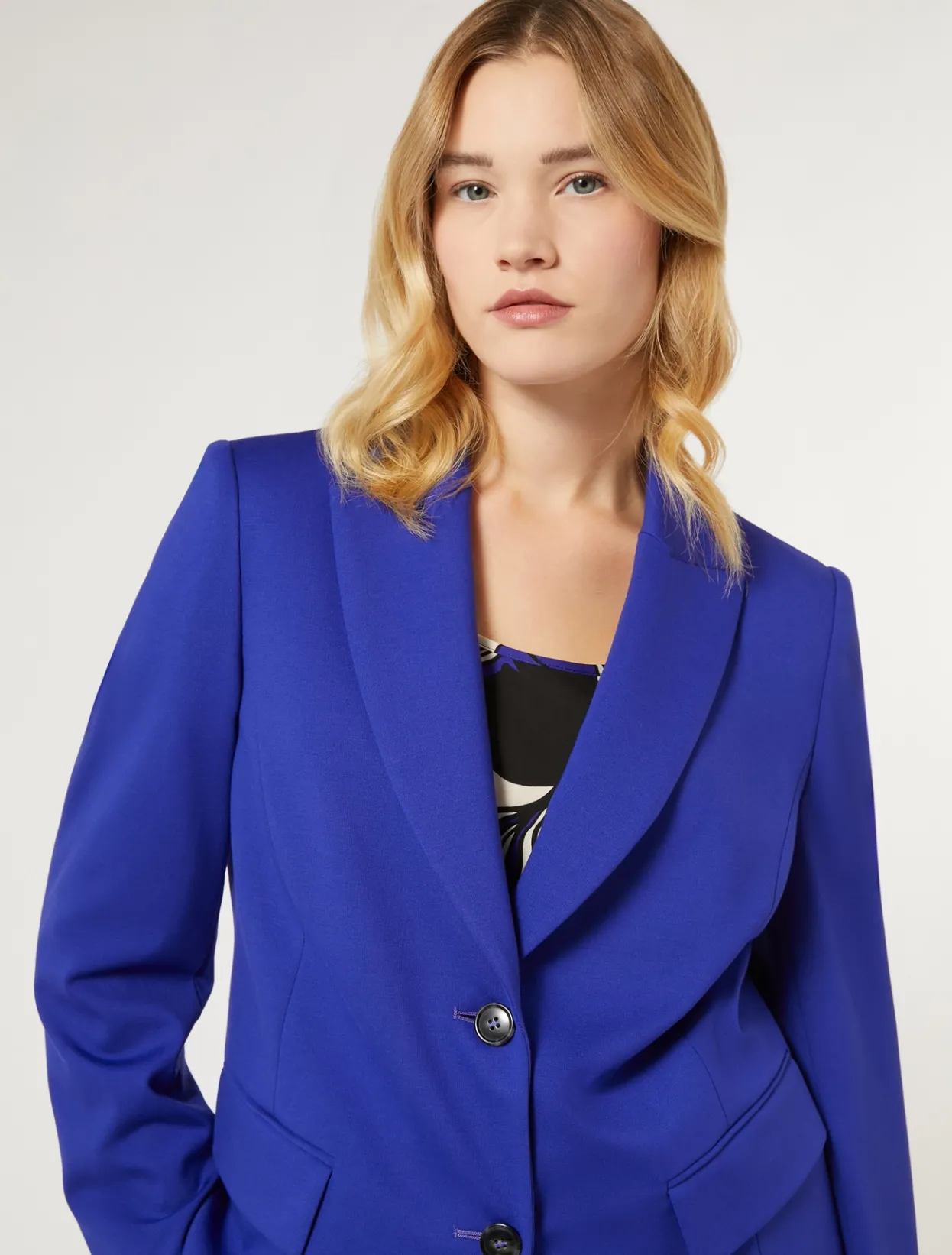 Jacket & Blazers | Jacket & Blazers | Marina Rinaldi Milano-knit jersey blazer PURPLE