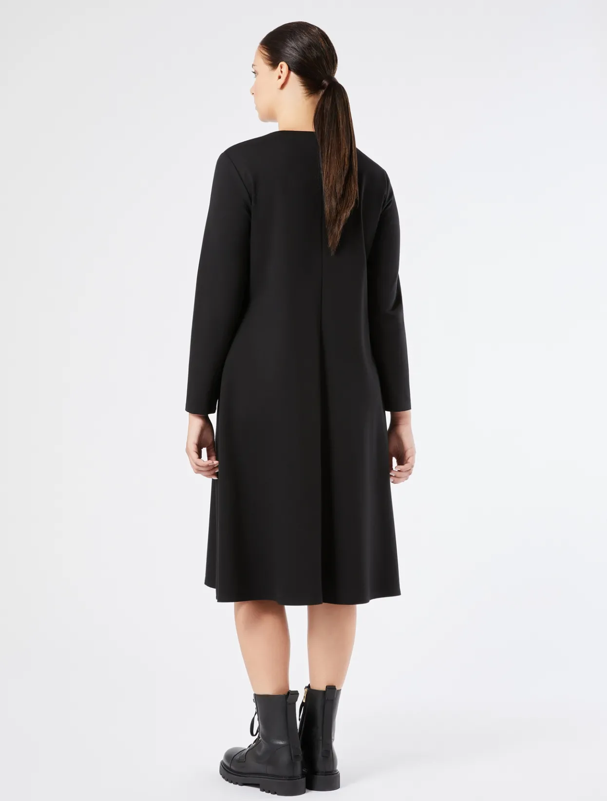 Dresses | Dresses | Marina Rinaldi Milano-knit jersey dress BLACK