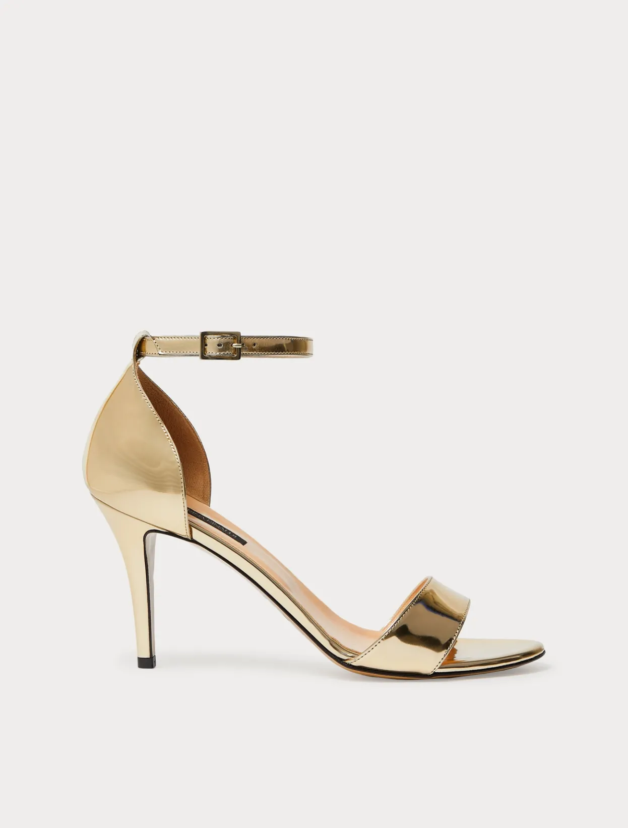 Accessories | Accessories | Marina Rinaldi Mirror-effect sandals BEIGEGOLDEN