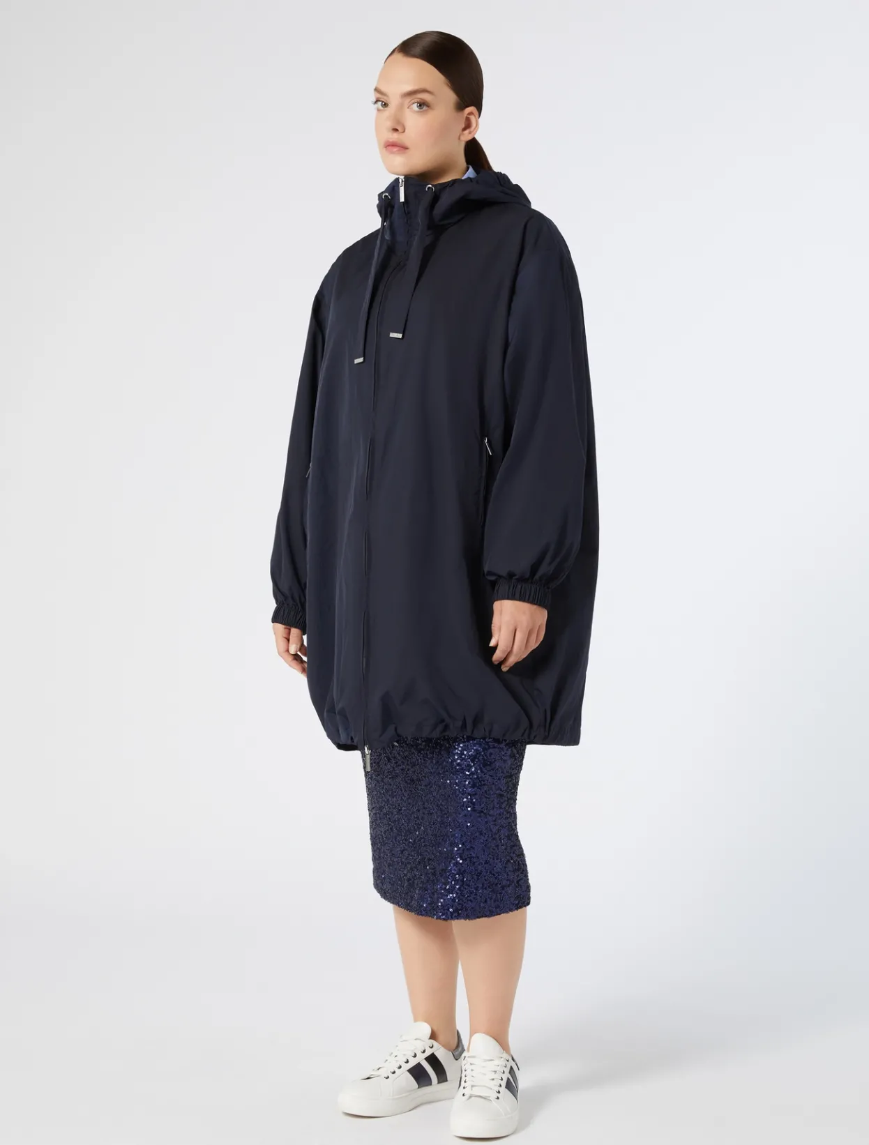 Coats | Coats | Marina Rinaldi Nylon canvas parka MIDNIGHTBLUE