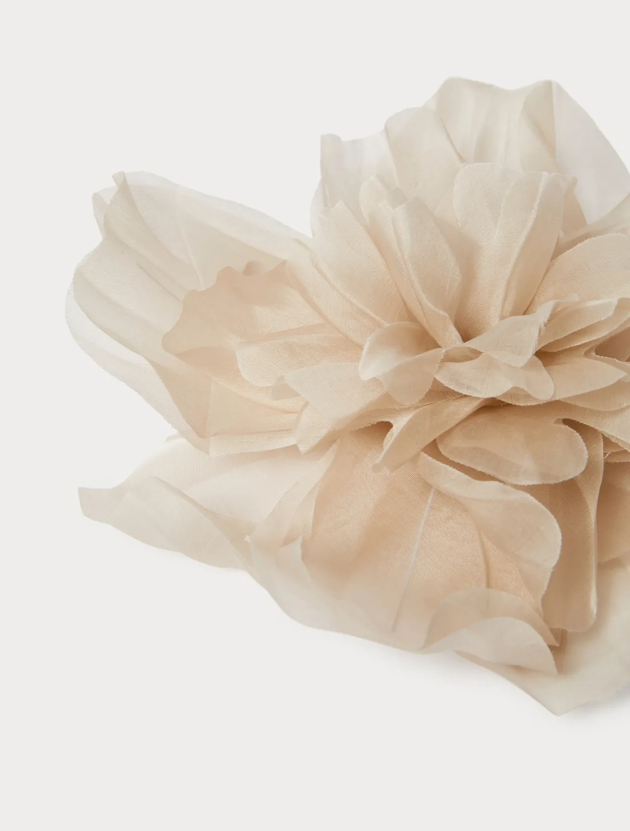 Accessories | Accessories | Marina Rinaldi Organza flower brooch BEIGE