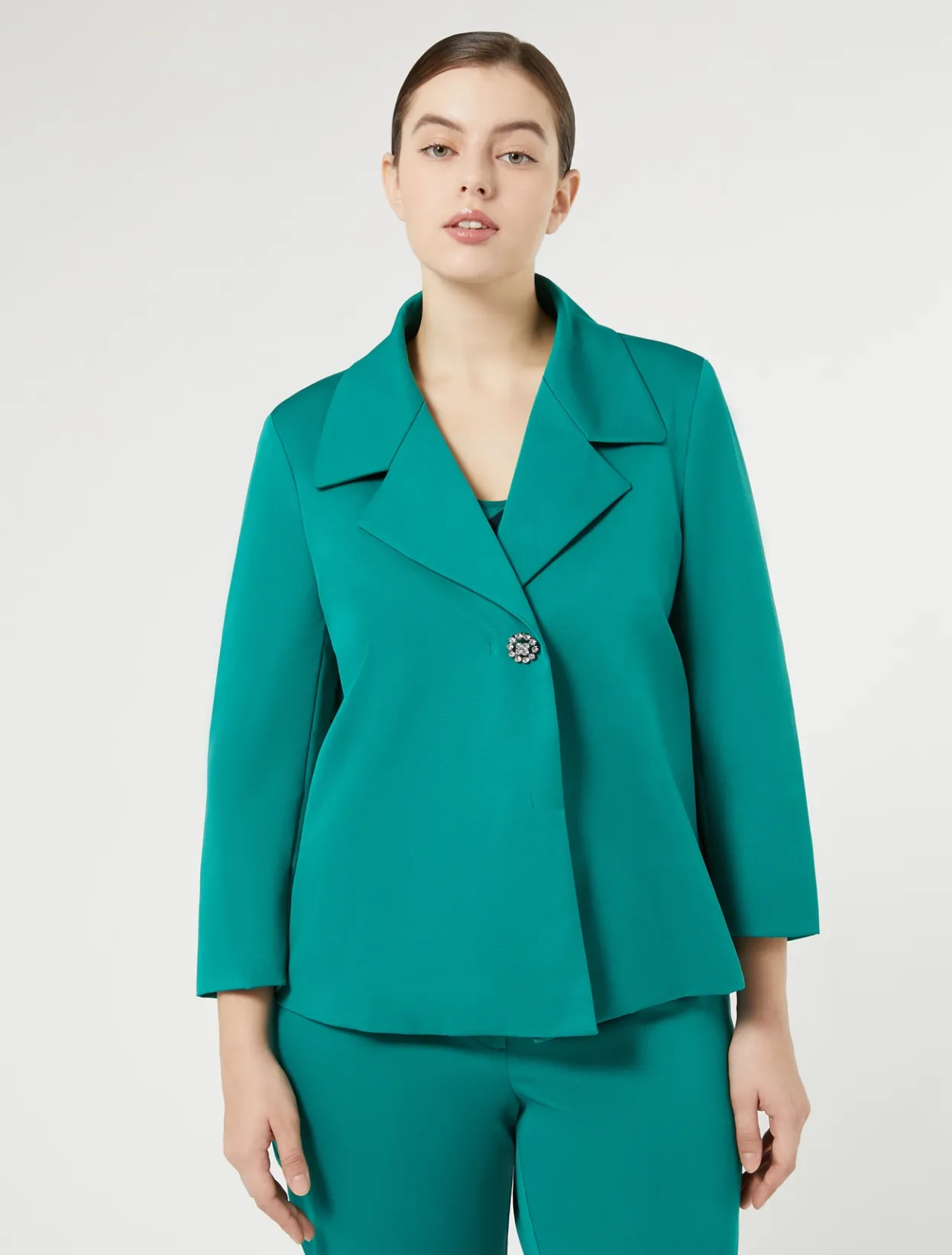 Jackets | Jacket & Blazers | Marina Rinaldi Ottoman jacket GREEN