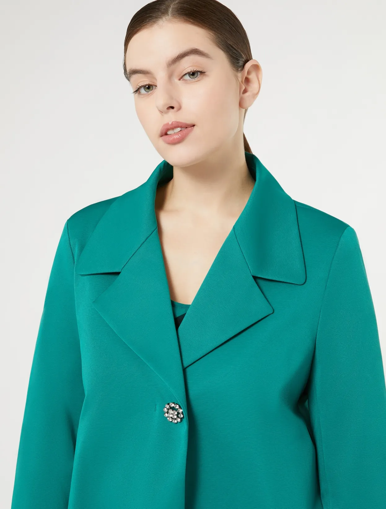 Jackets | Jacket & Blazers | Marina Rinaldi Ottoman jacket GREEN