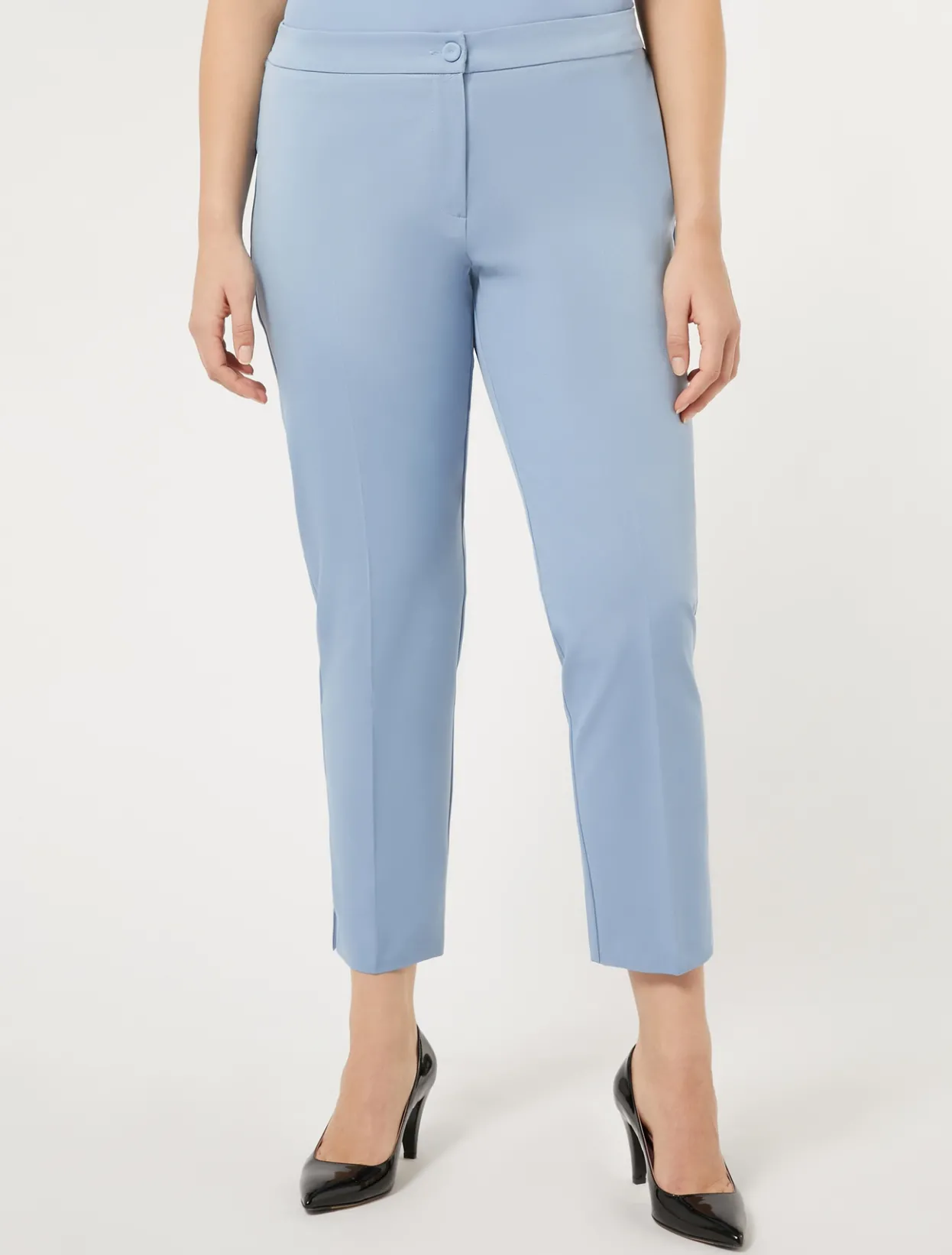 Trousers And Skirts | Trousers & Jeans | Marina Rinaldi Ottoman trousers LIGHTBLUE