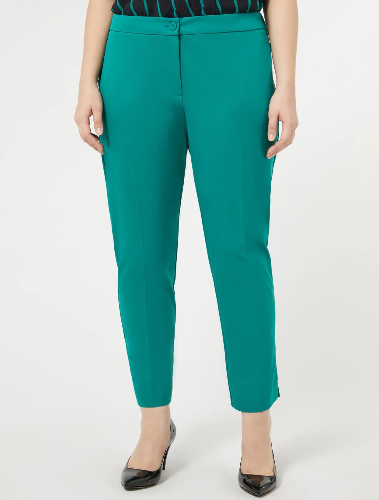 Trousers And Skirts | Trousers & Jeans | Marina Rinaldi Ottoman trousers GREEN