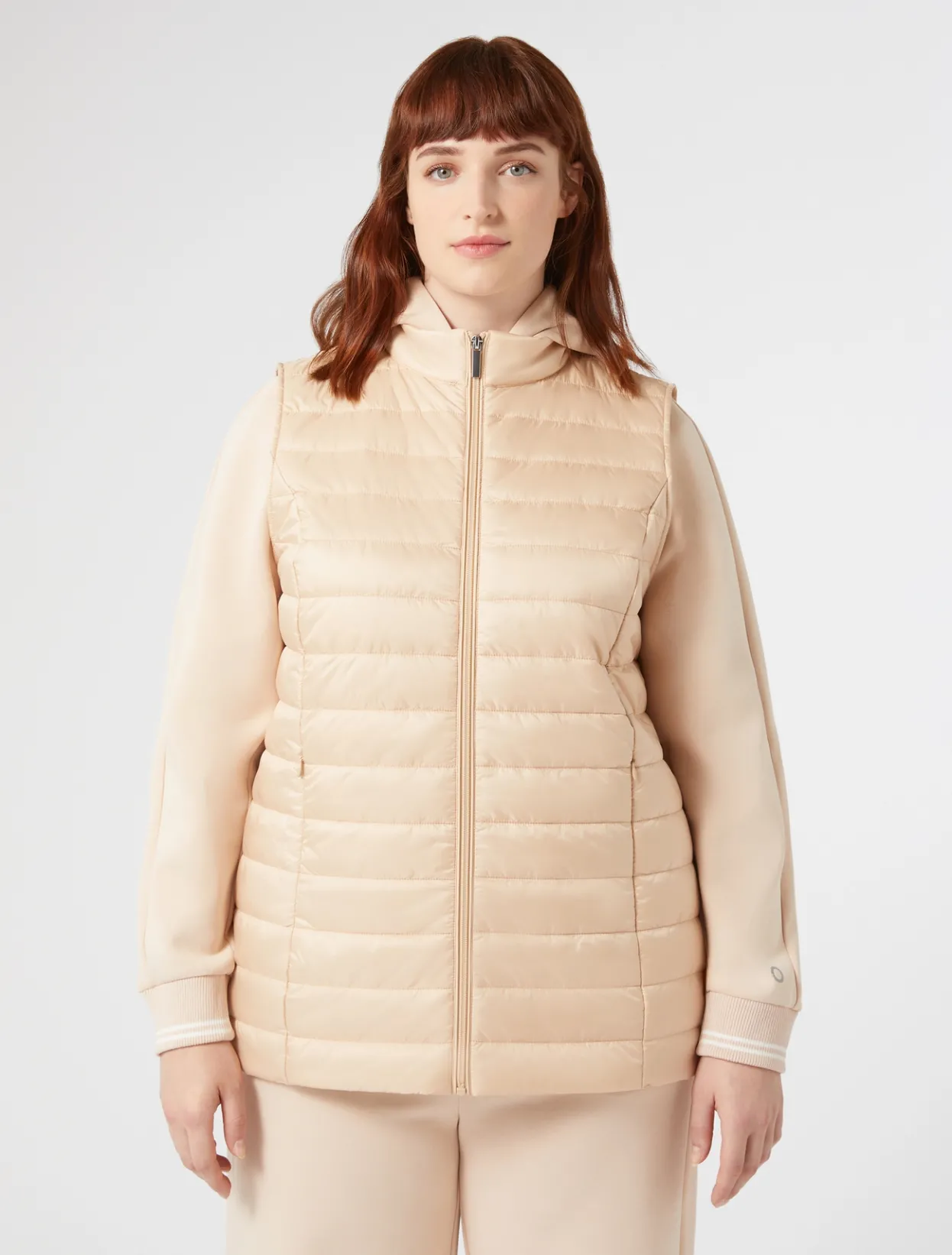 Down Jackets | Down Jackets | Marina Rinaldi Padded gilet POWDER