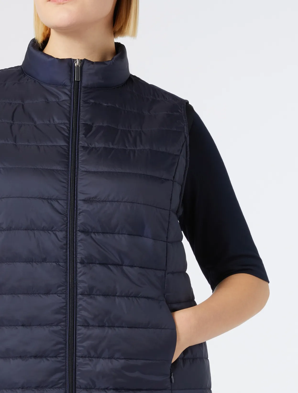 Down Jackets | Down Jackets | Marina Rinaldi Padded gilet MIDNIGHTBLUE