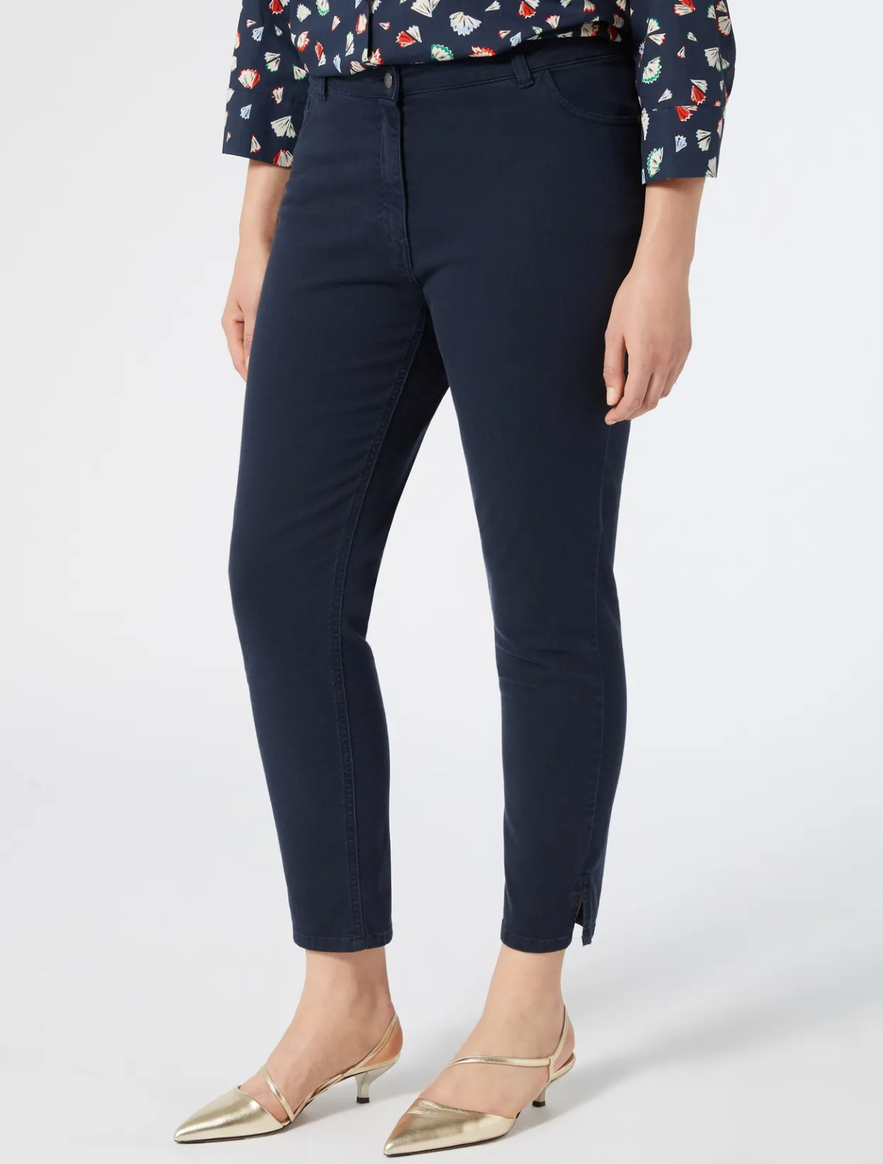 Trousers & Jeans | Trousers & Jeans | Marina Rinaldi Perfect-fit cotton bull denim jeans MIDNIGHTBLUE