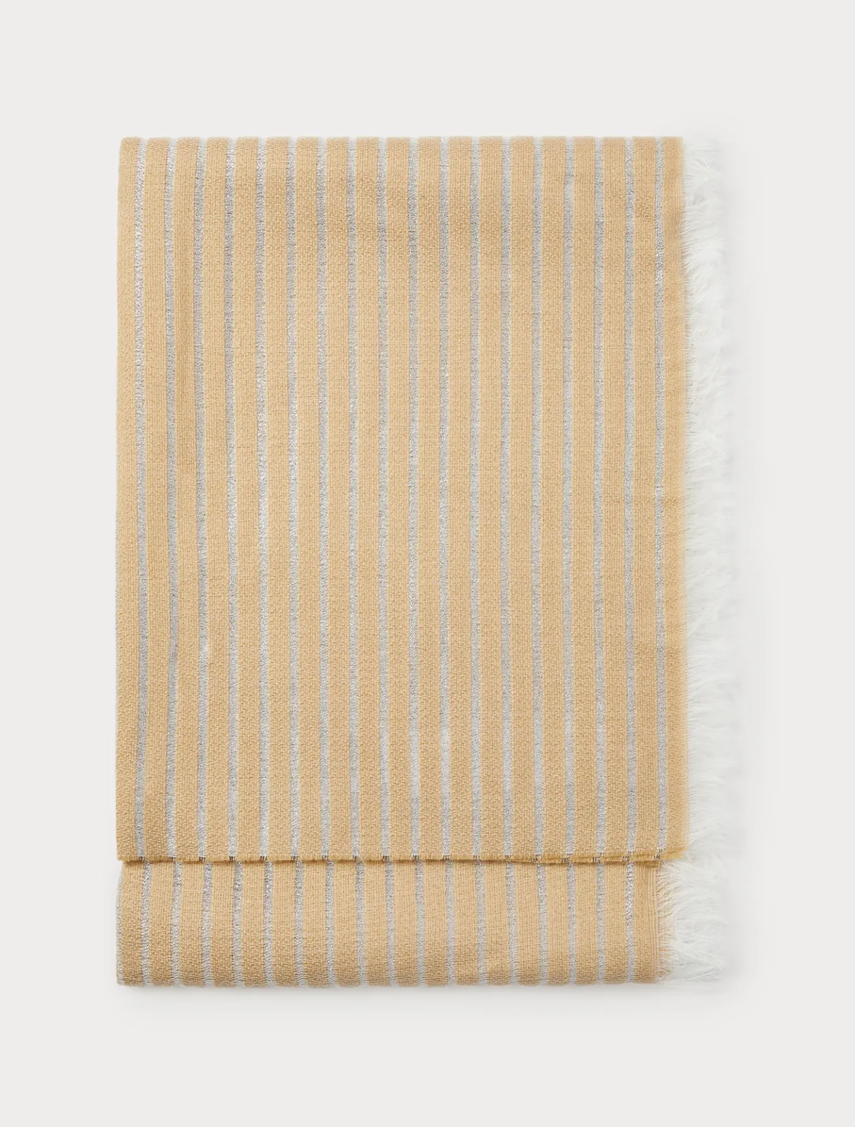 Accessories | Accessories | Marina Rinaldi Pinstriped fabric stole CAMEL