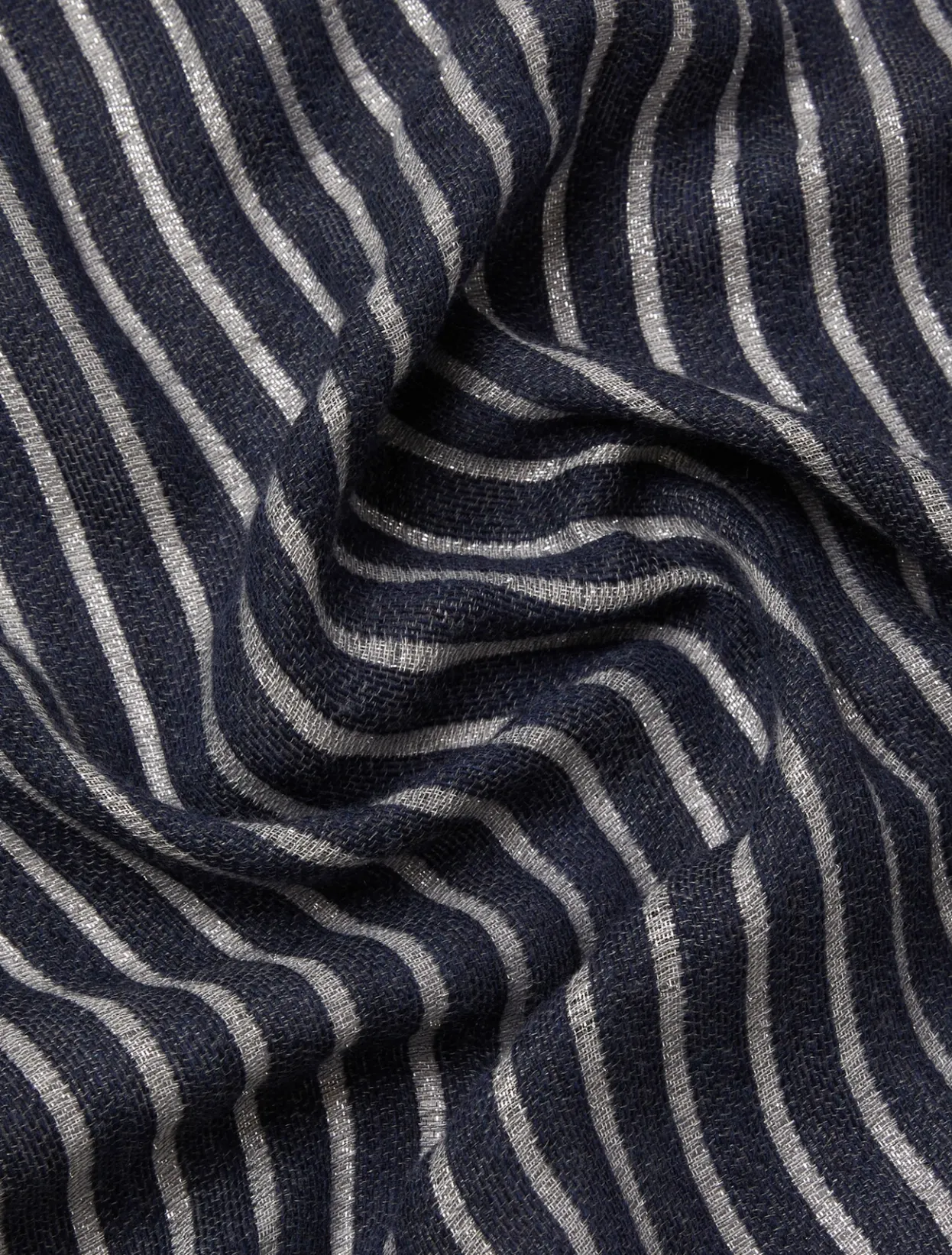 Accessories | Accessories | Marina Rinaldi Pinstriped fabric stole MIDNIGHTBLUE