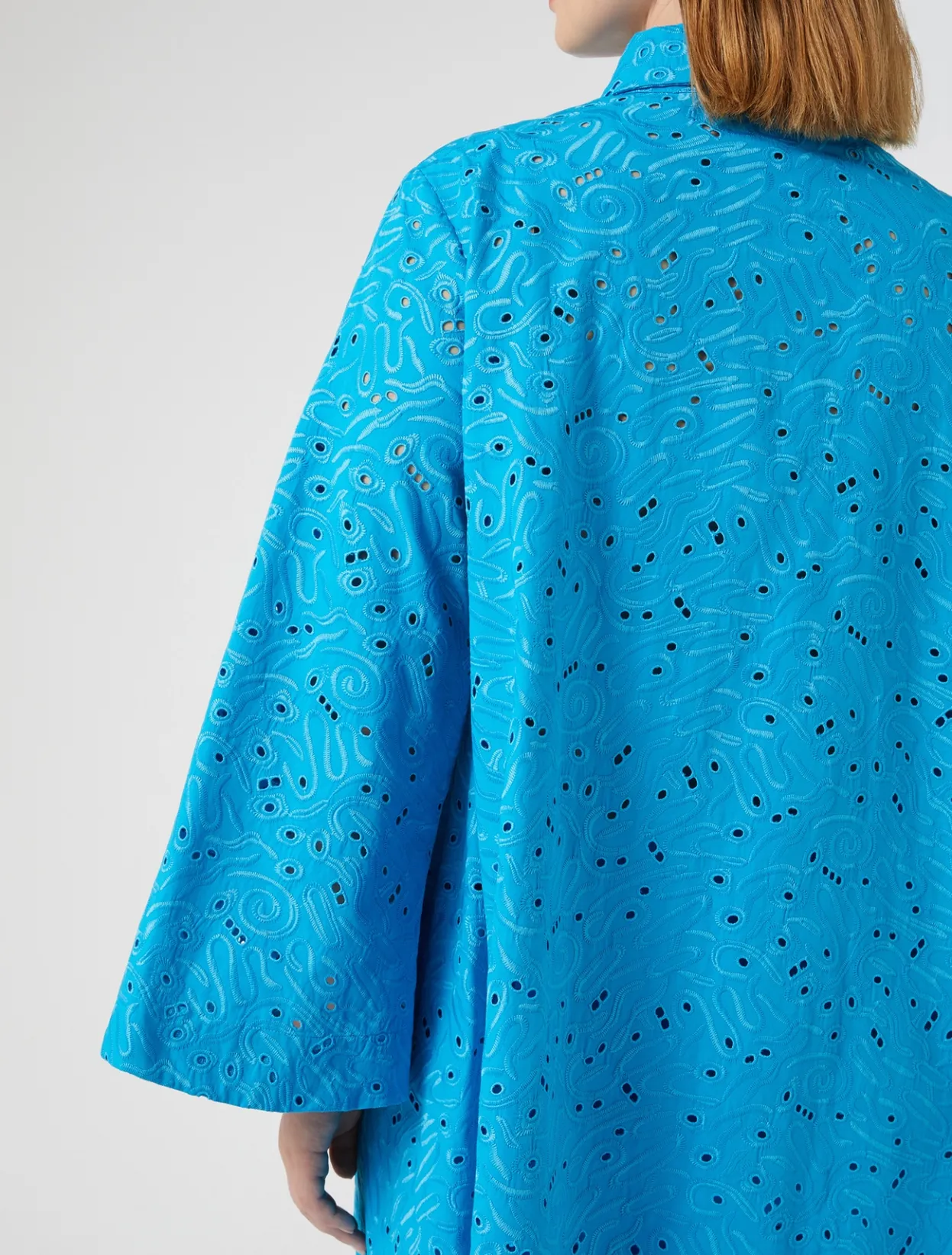 Blouses & Shirts | Blouses & Shirts | Marina Rinaldi Poplin broderie anglaise shirt TURQUOISE