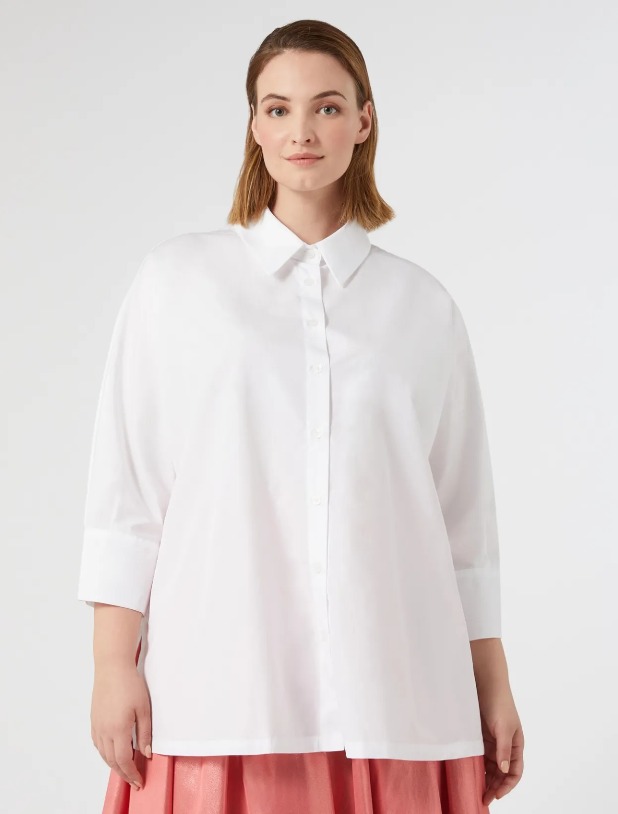 Blouses & Shirts | Blouses & Shirts | Marina Rinaldi Poplin shirt OPTICALWHITE