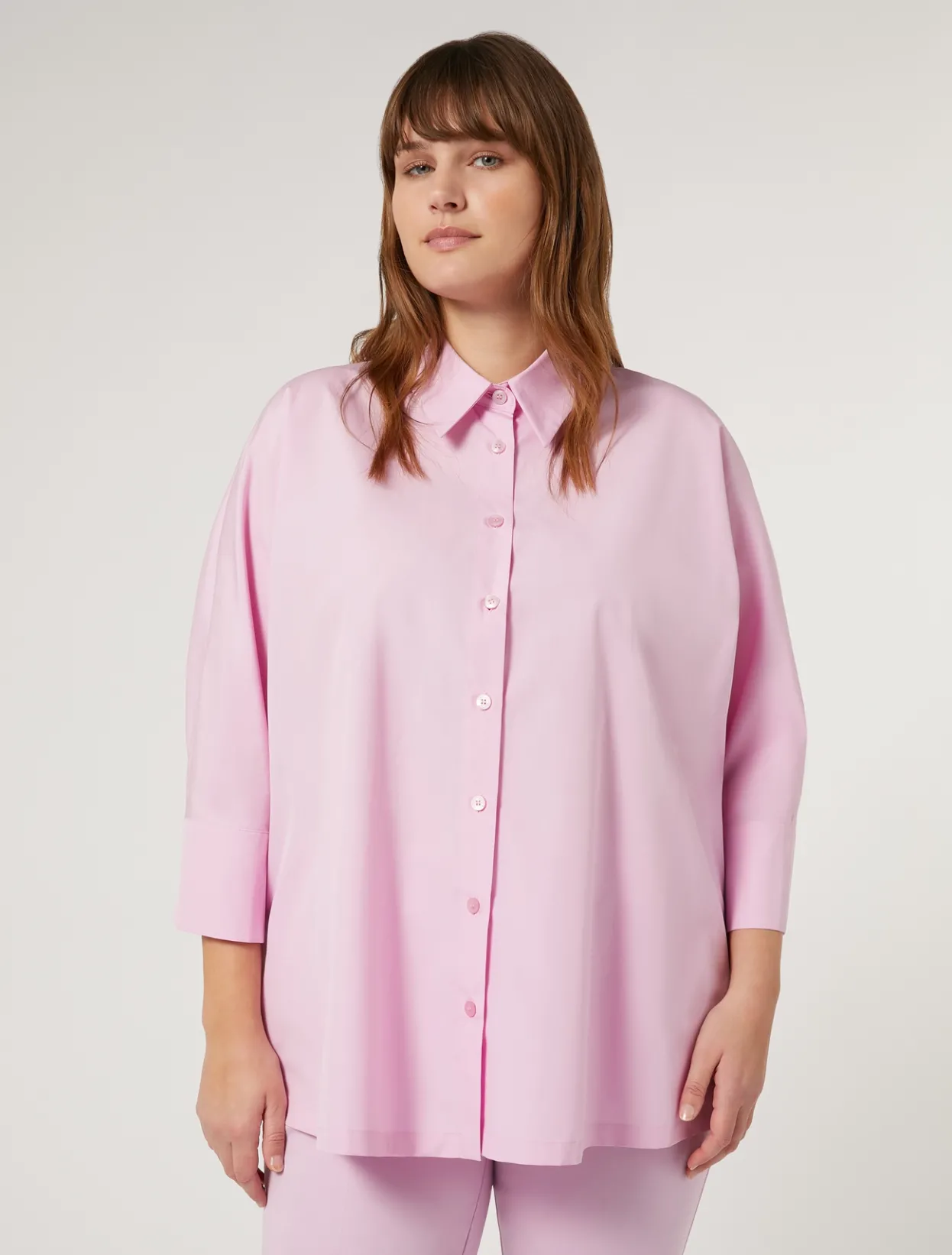 Blouses & Shirts | Blouses & Shirts | Marina Rinaldi Poplin shirt PINK