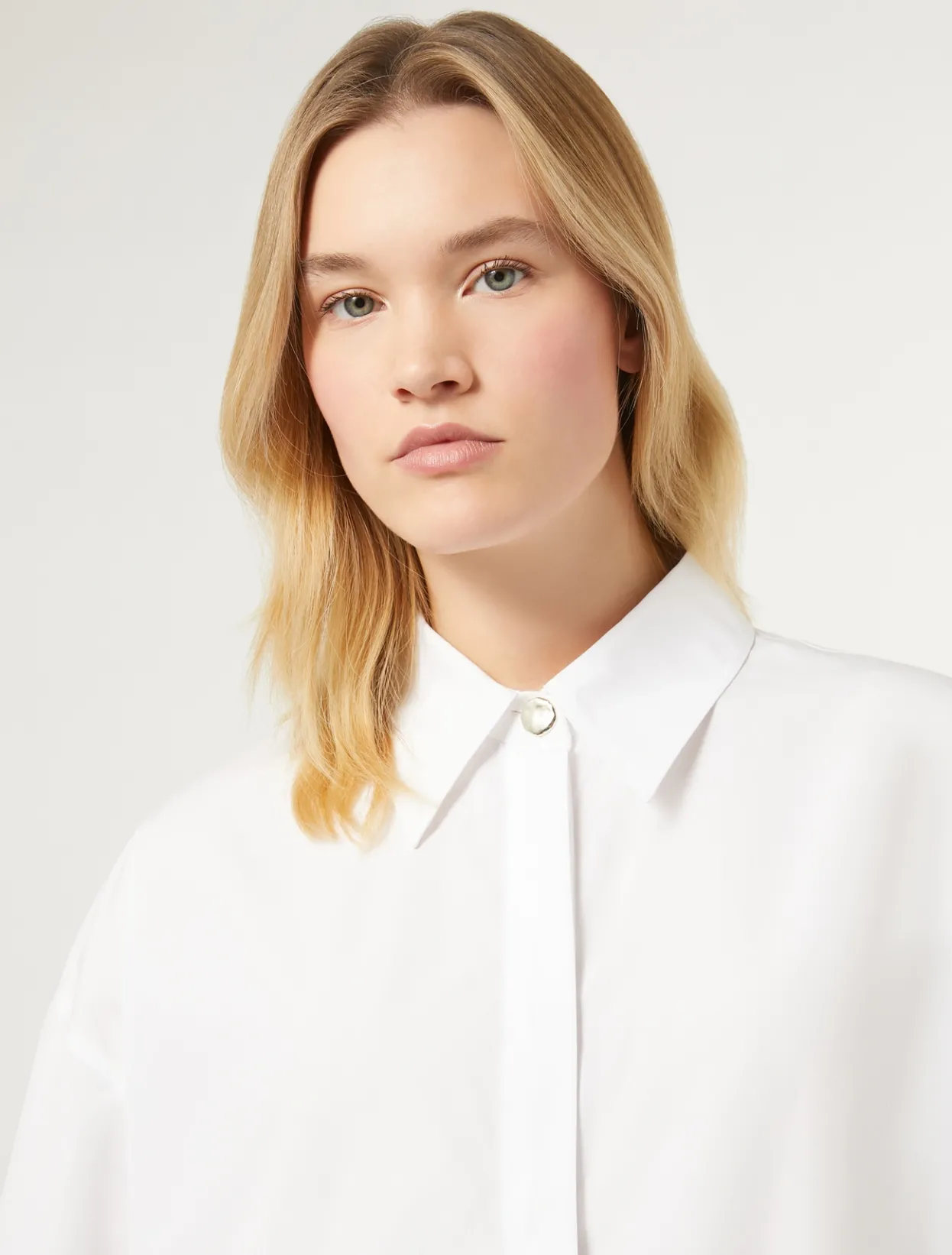 Blouses & Shirts | Blouses & Shirts | Marina Rinaldi Poplin shirt OPTICALWHITE