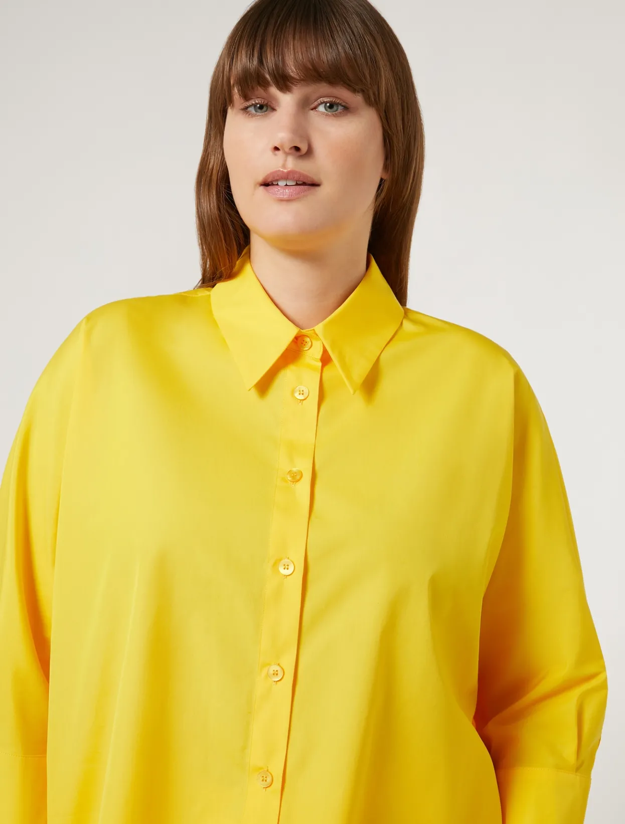 Blouses & Shirts | Blouses & Shirts | Marina Rinaldi Poplin shirt BRIGHTYELLOW