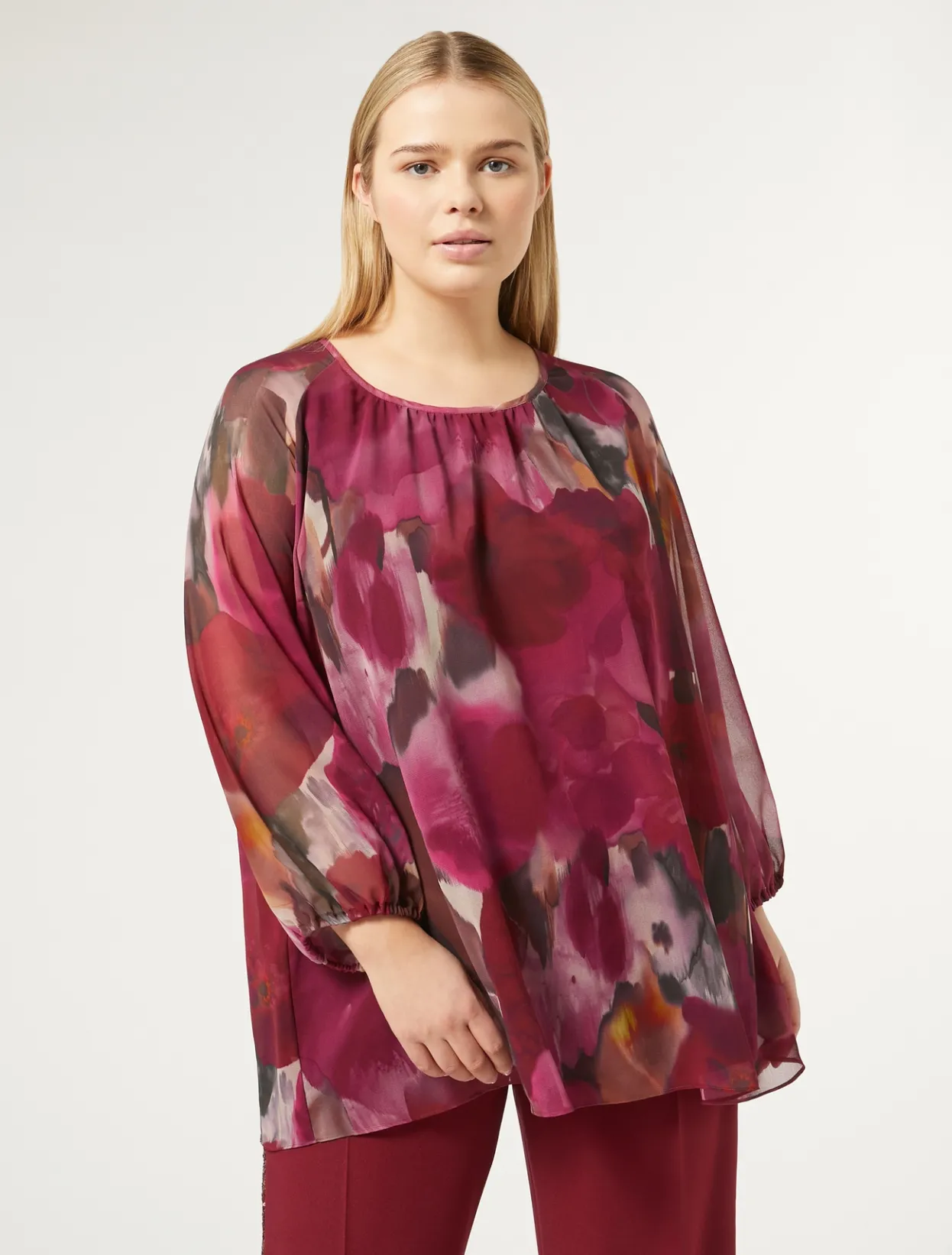 Blouses & Shirts | Blouses & Shirts | Marina Rinaldi Printed georgette blouse RUBY