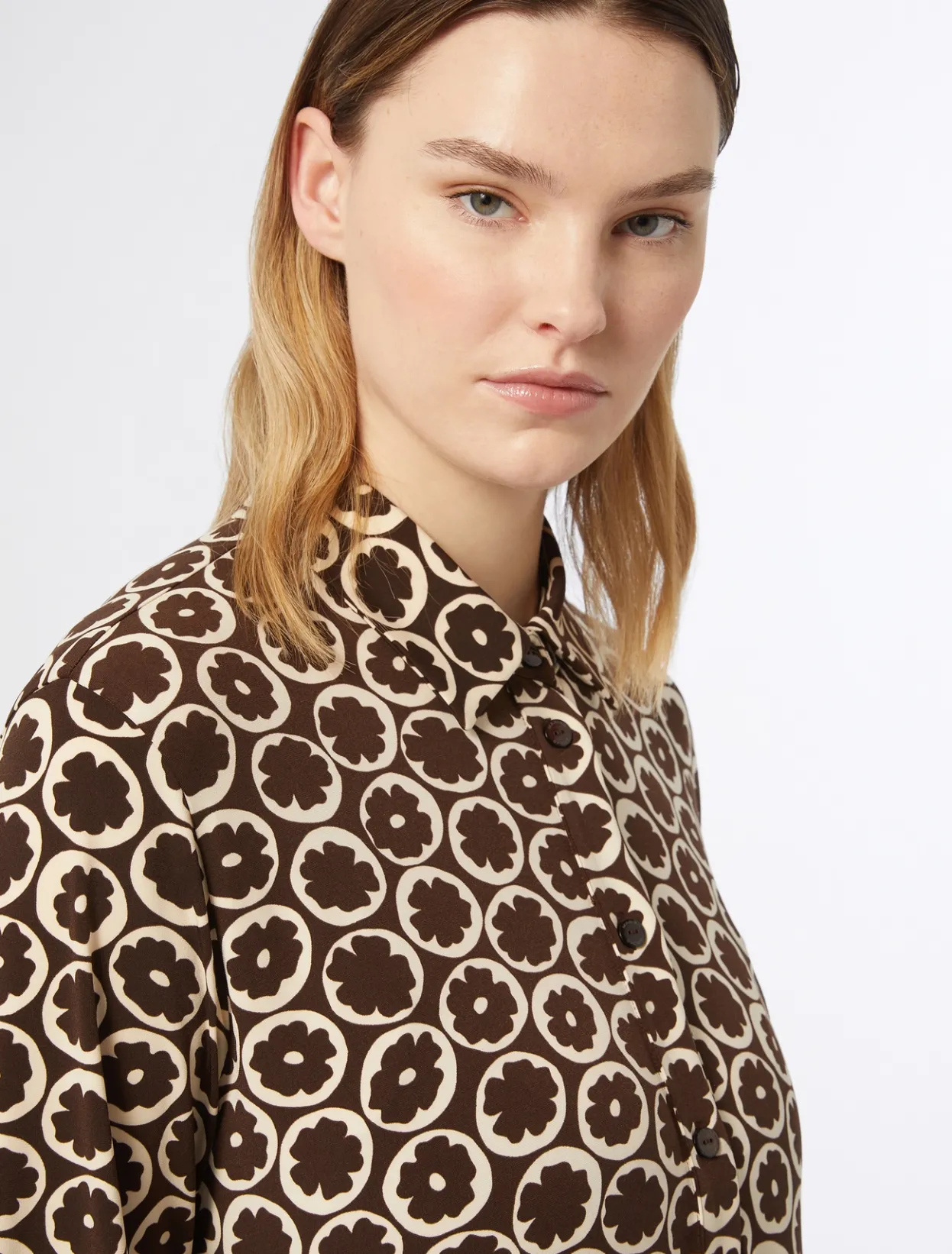 Dresses | Dresses | Marina Rinaldi Printed jersey dress BROWN