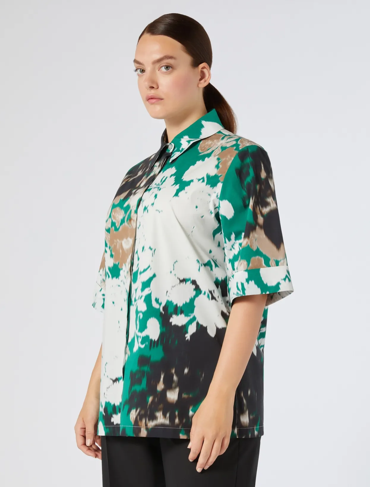 Blouses & Shirts | Blouses & Shirts | Marina Rinaldi Printed poplin shirt WHITE