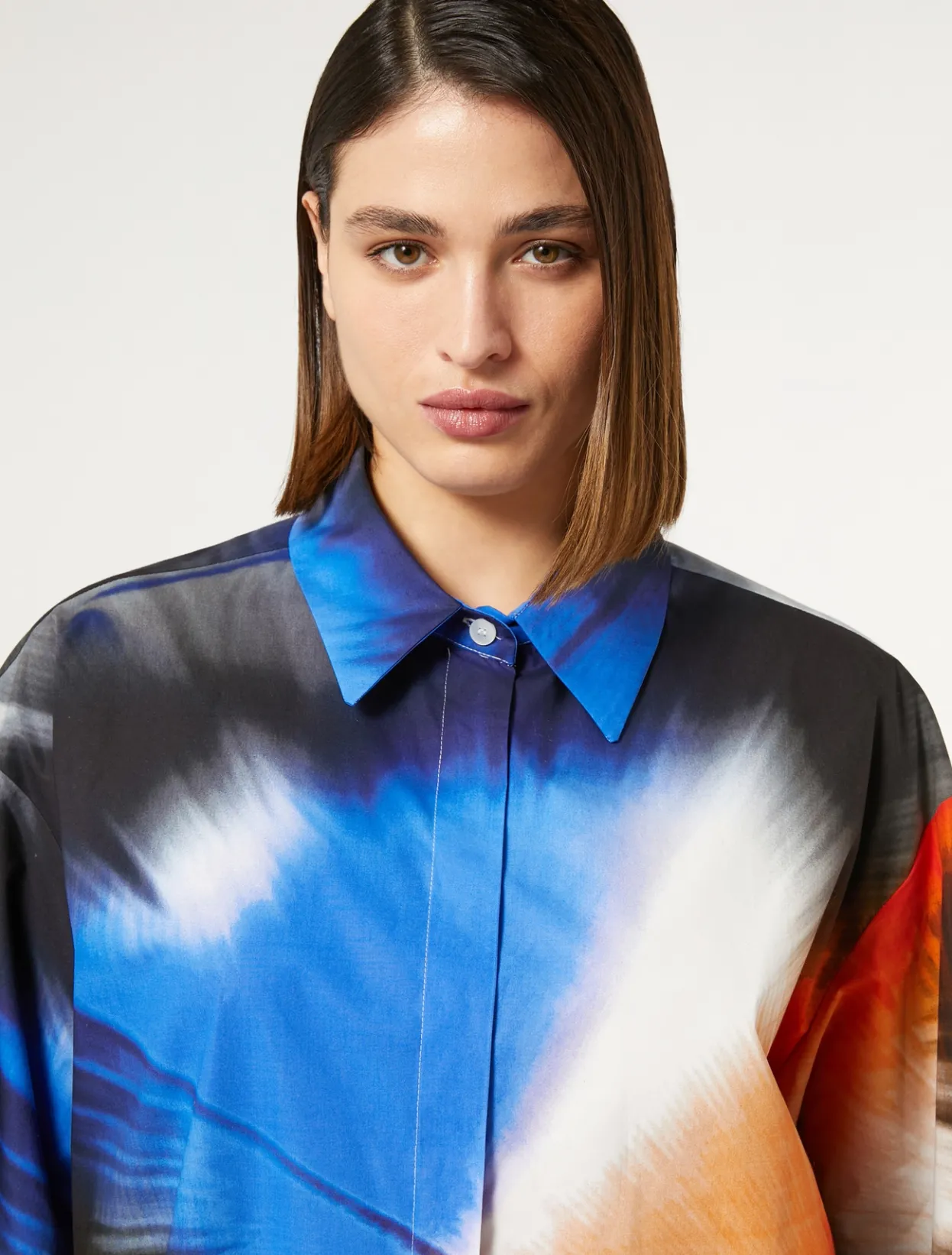 Blouses & Shirts | Blouses & Shirts | Marina Rinaldi Printed poplin shirt WHITE