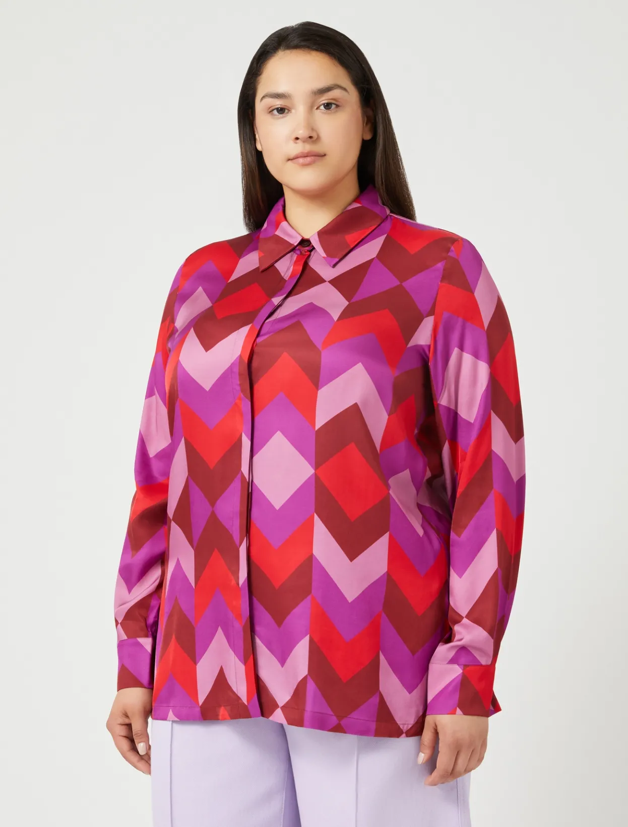 Blouses & Shirts | Blouses & Shirts | Marina Rinaldi Printed twill shirt MULTICOLOUR