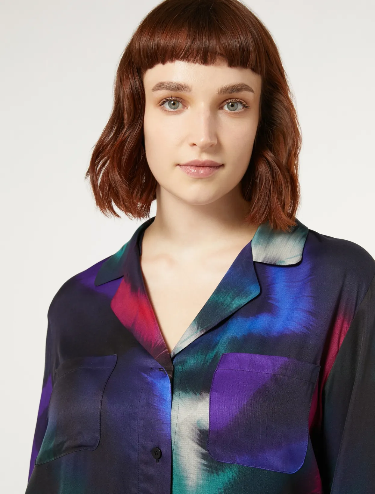 Blouses & Shirts | Blouses & Shirts | Marina Rinaldi Printed twill shirt BLACK