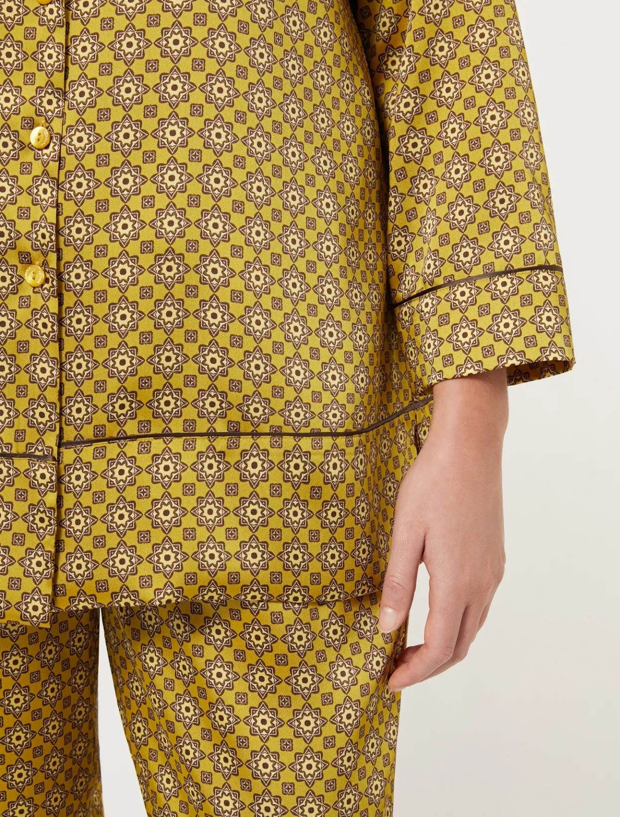 Blouses & Shirts | Blouses & Shirts | Marina Rinaldi Printed twill shirt OCHRE