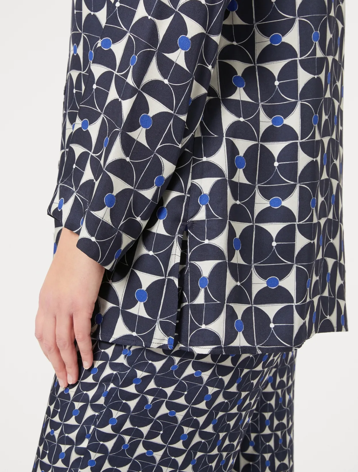 Blouses & Shirts | Blouses & Shirts | Marina Rinaldi Printed twill shirt ULTRAMARINE