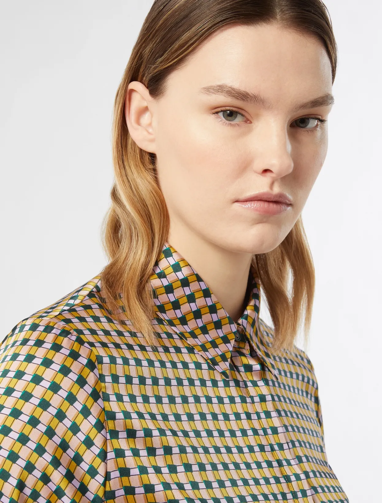 Blouses & Shirts | Blouses & Shirts | Marina Rinaldi Printed twill shirt PINK