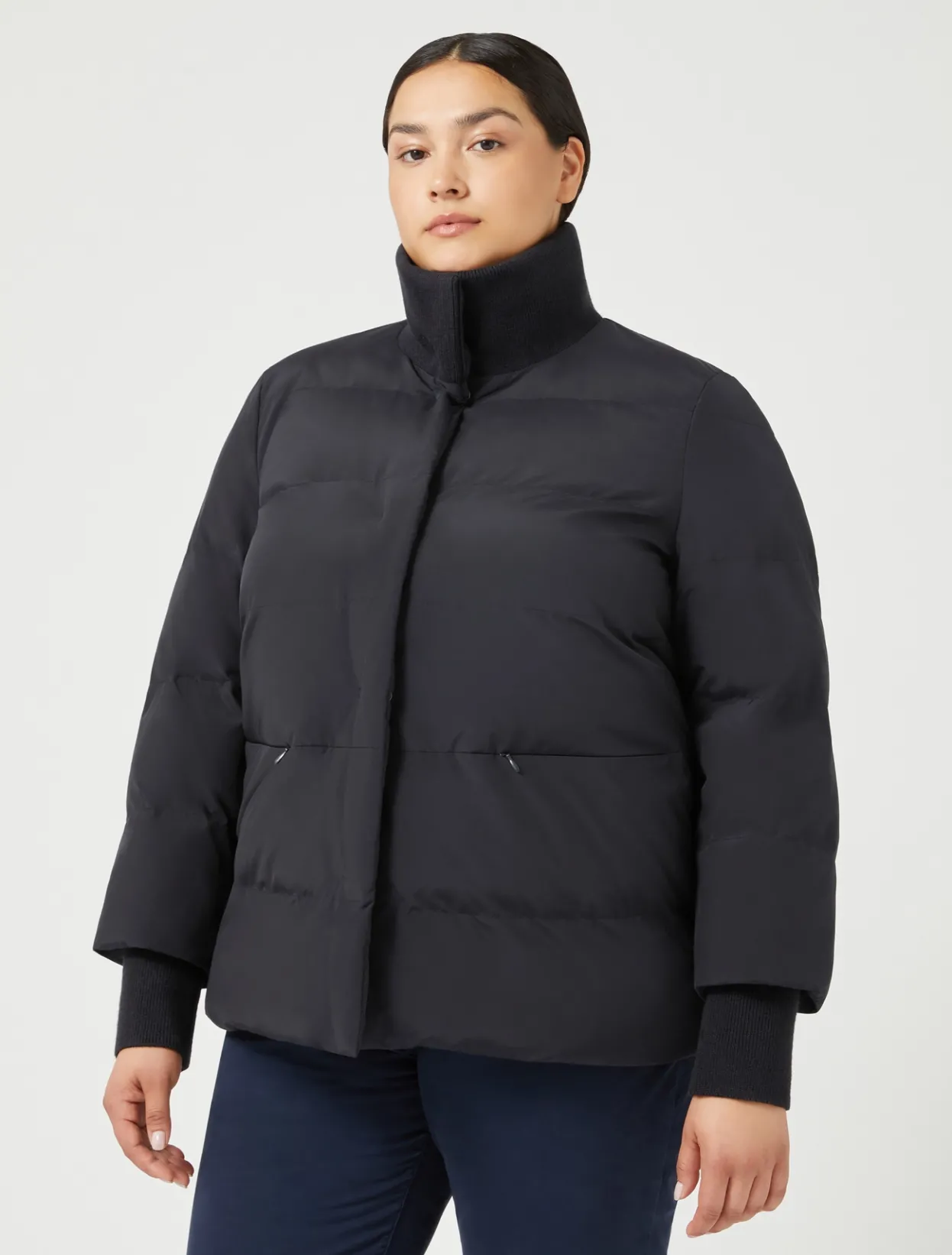 Down Jackets | Down Jackets | Marina Rinaldi Puffer in technical fabric ULTRAMARINE