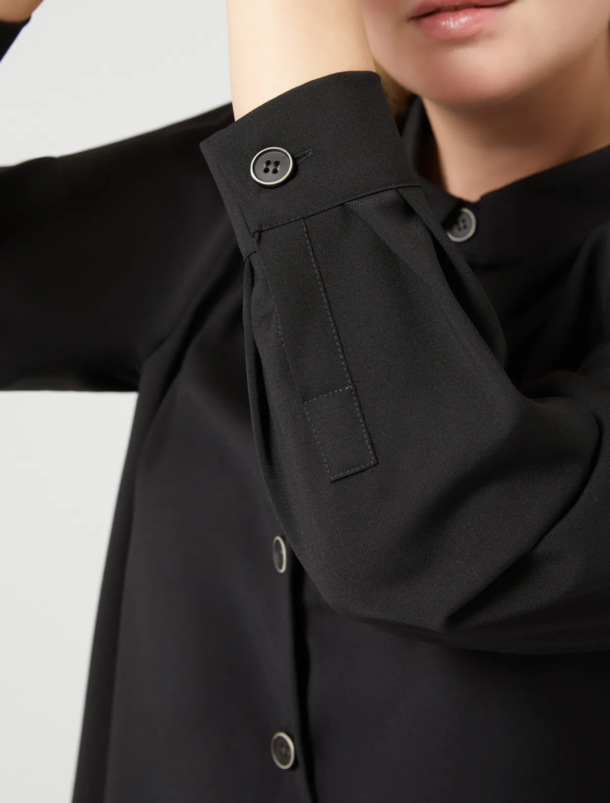 Blouses & Shirts | Blouses & Shirts | Marina Rinaldi Pure wool canvas tunic BLACK