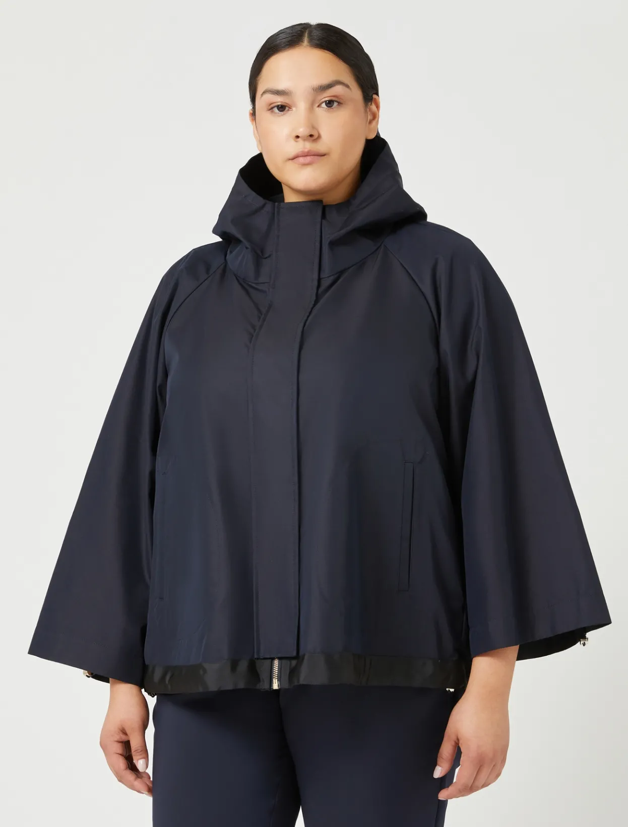 Coats | Coats | Marina Rinaldi Raincoat in water-repellent twill MIDNIGHTBLUE