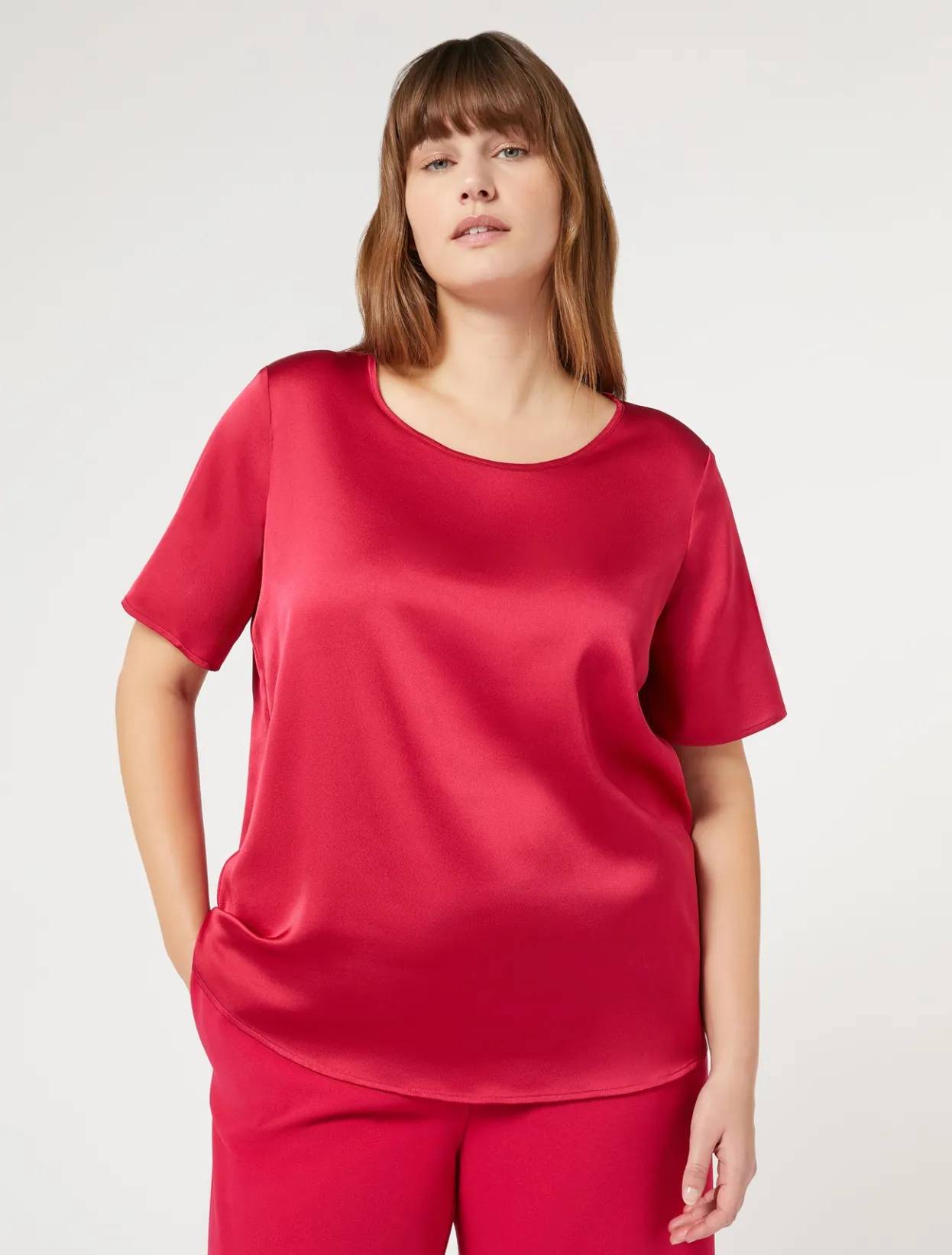 Blouses & Shirts | Blouses & Shirts | Marina Rinaldi Satin blouse RED