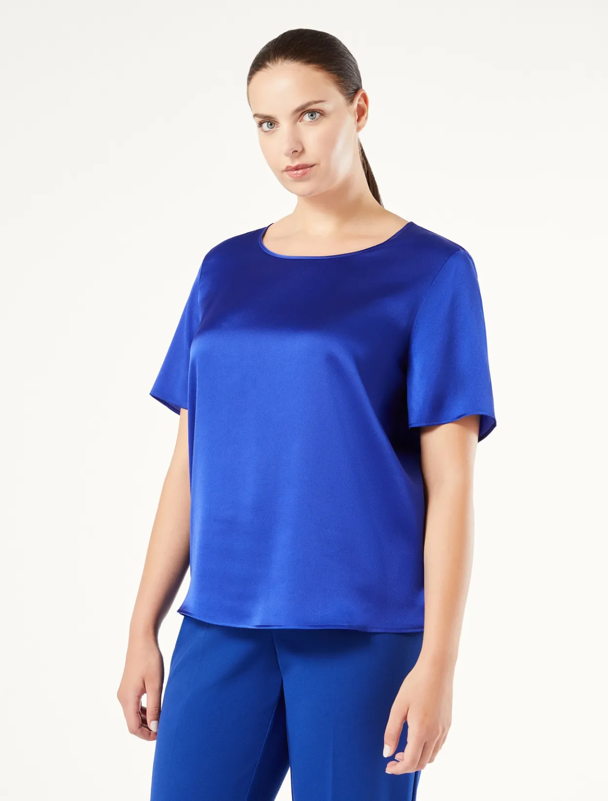 Blouses & Shirts | Blouses & Shirts | Marina Rinaldi Satin blouse CORNFLOWERBLUE