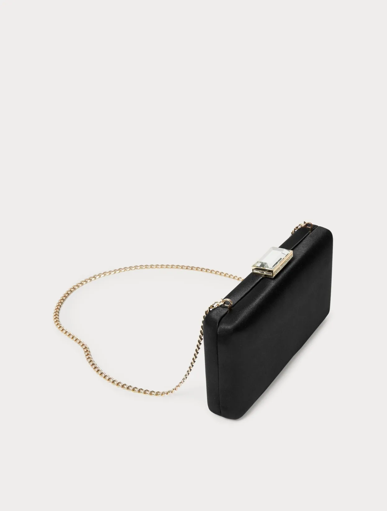 Accessories | Accessories | Marina Rinaldi Satin clutch bag BLACK