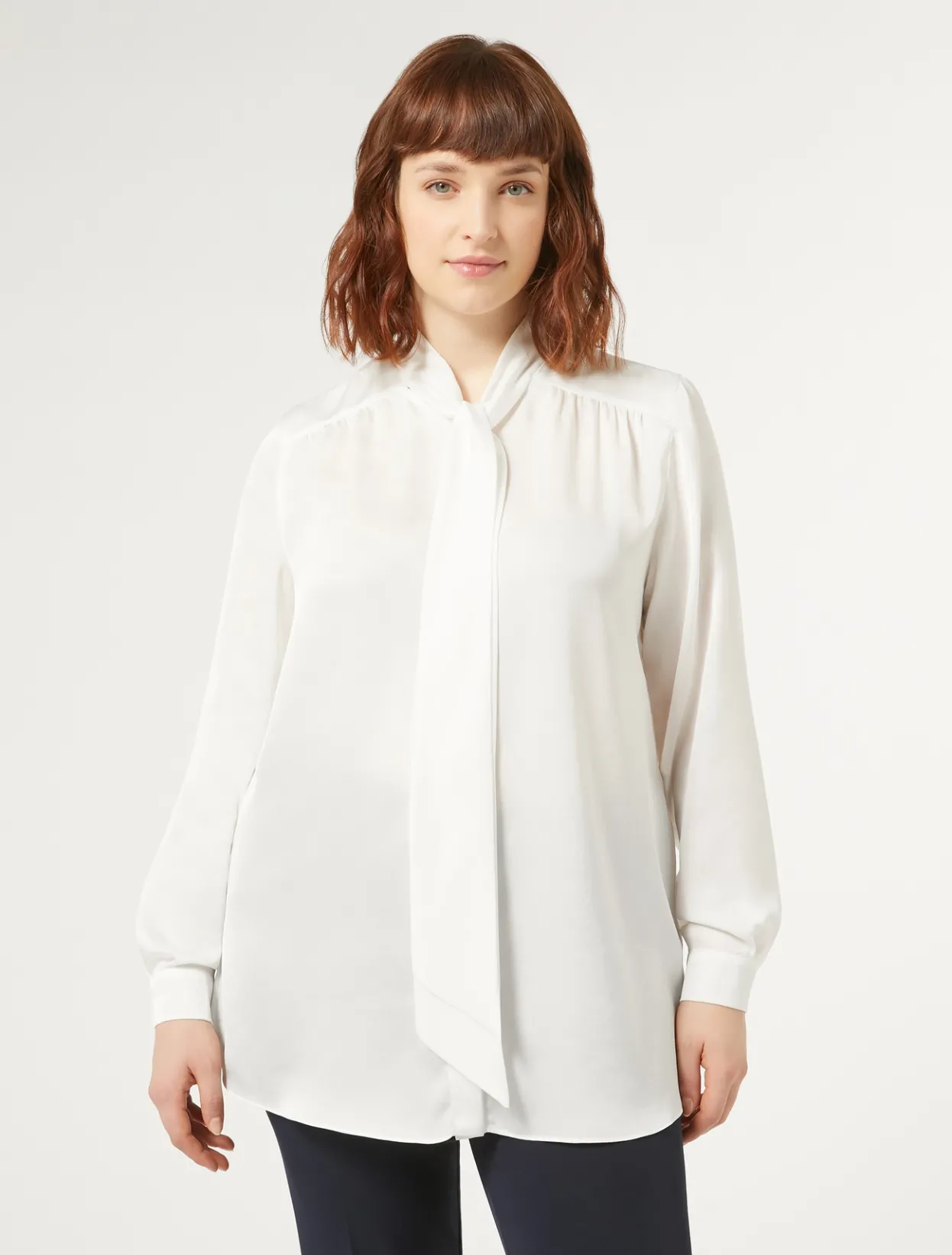 Blouses & Shirts | Blouses & Shirts | Marina Rinaldi Satin shirt WHITE