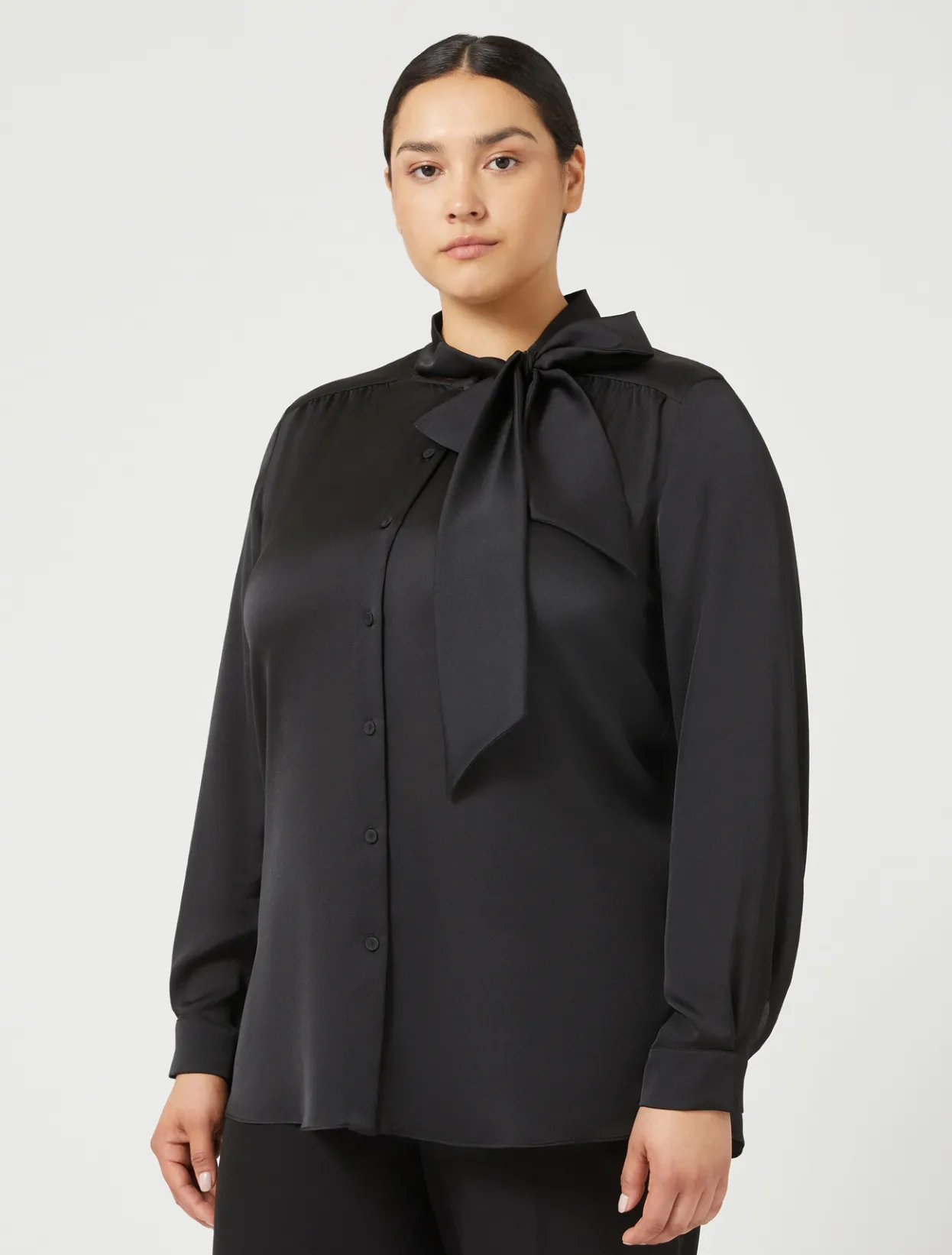 Blouses & Shirts | Blouses & Shirts | Marina Rinaldi Satin shirt BLACK