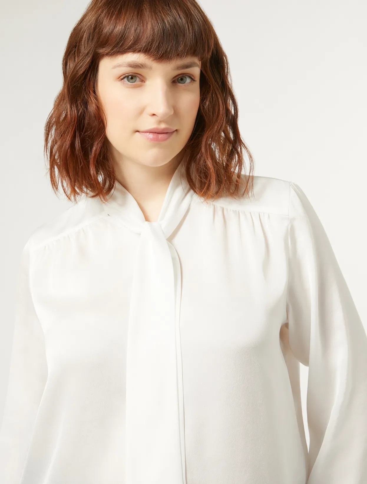 Blouses & Shirts | Blouses & Shirts | Marina Rinaldi Satin shirt WHITE