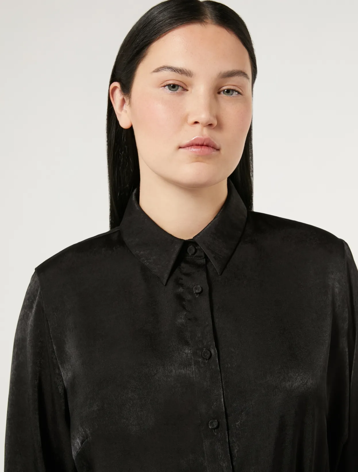 Blouses & Shirts | Blouses & Shirts | Marina Rinaldi Satin shirt BLACK