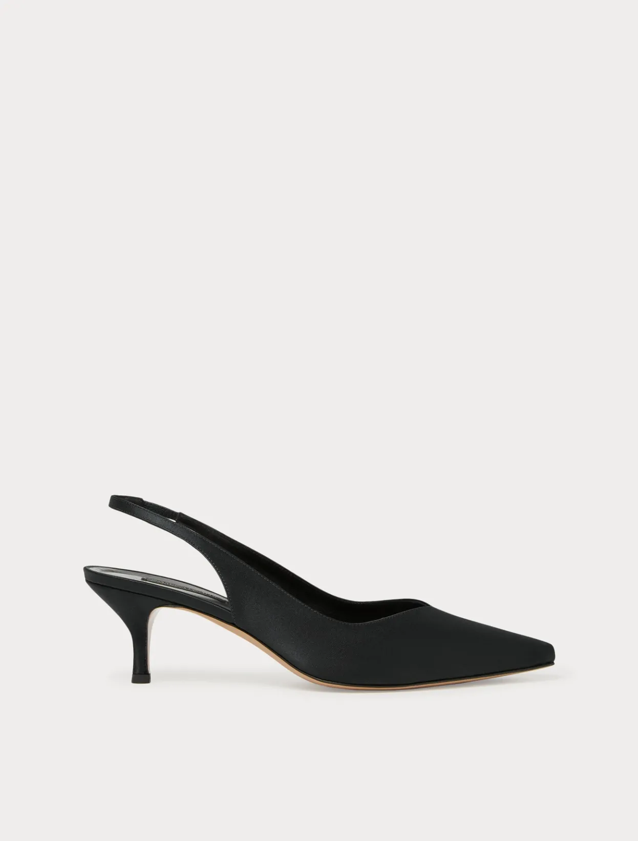 Accessories | Accessories | Marina Rinaldi Satin sling-back court shoes BLACK